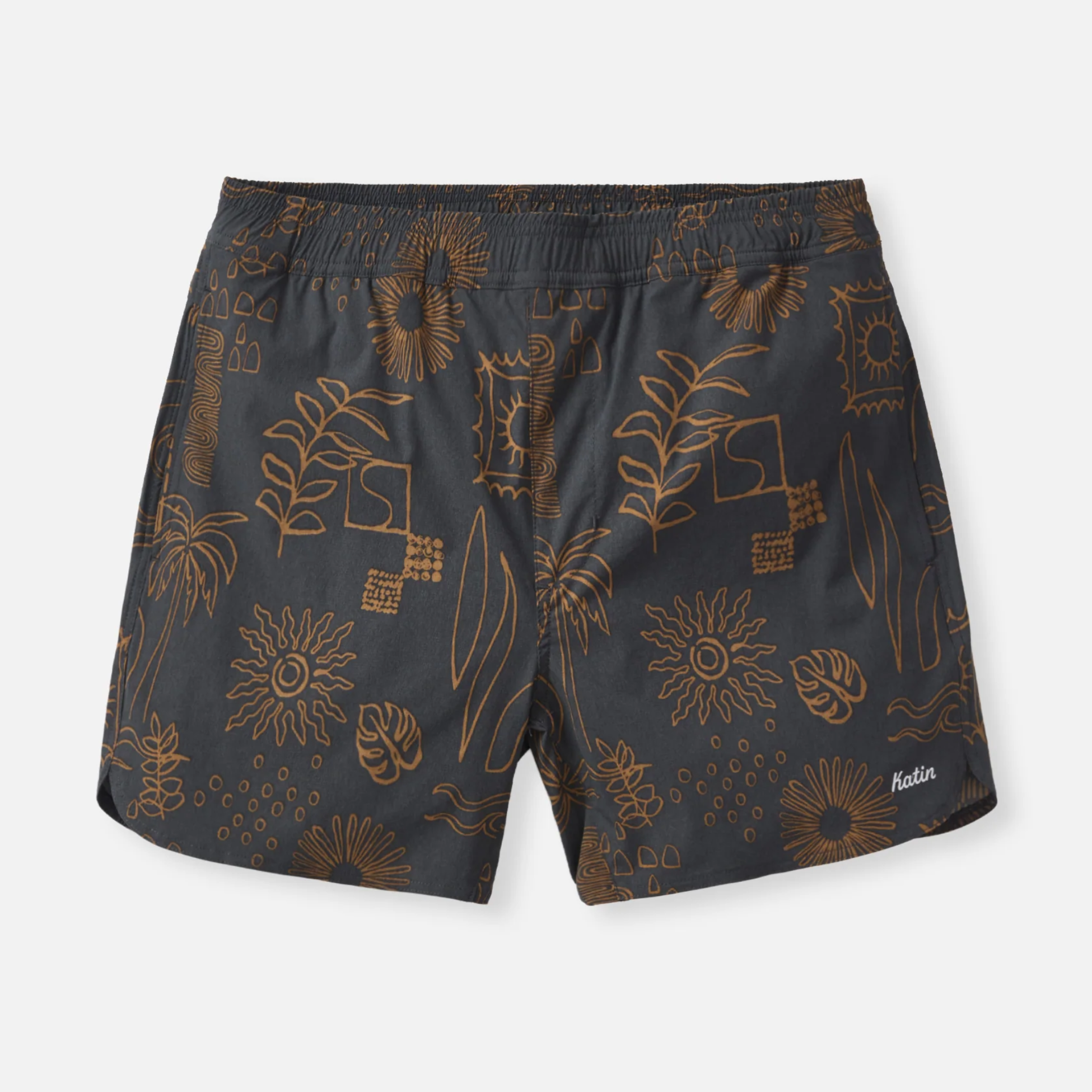 Katin OTG Rover Short Black Wash Habitat Floral Print Hybrid Shorts for Men SPF Moisture Wicking Swim Outdoor Clothes Vacation Shorts for Guys Athens GA Georgia Kempt Menswear Store Near Me