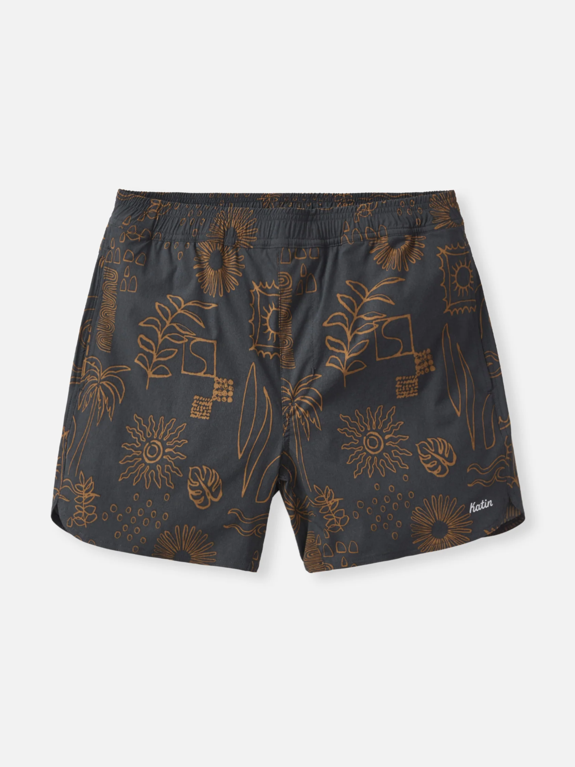 Katin OTG Rover Short Black Wash Habitat Floral Print Hybrid Shorts for Men SPF Moisture Wicking Swim Outdoor Clothes Vacation Shorts for Guys Athens GA Georgia Kempt Menswear Store Near Me