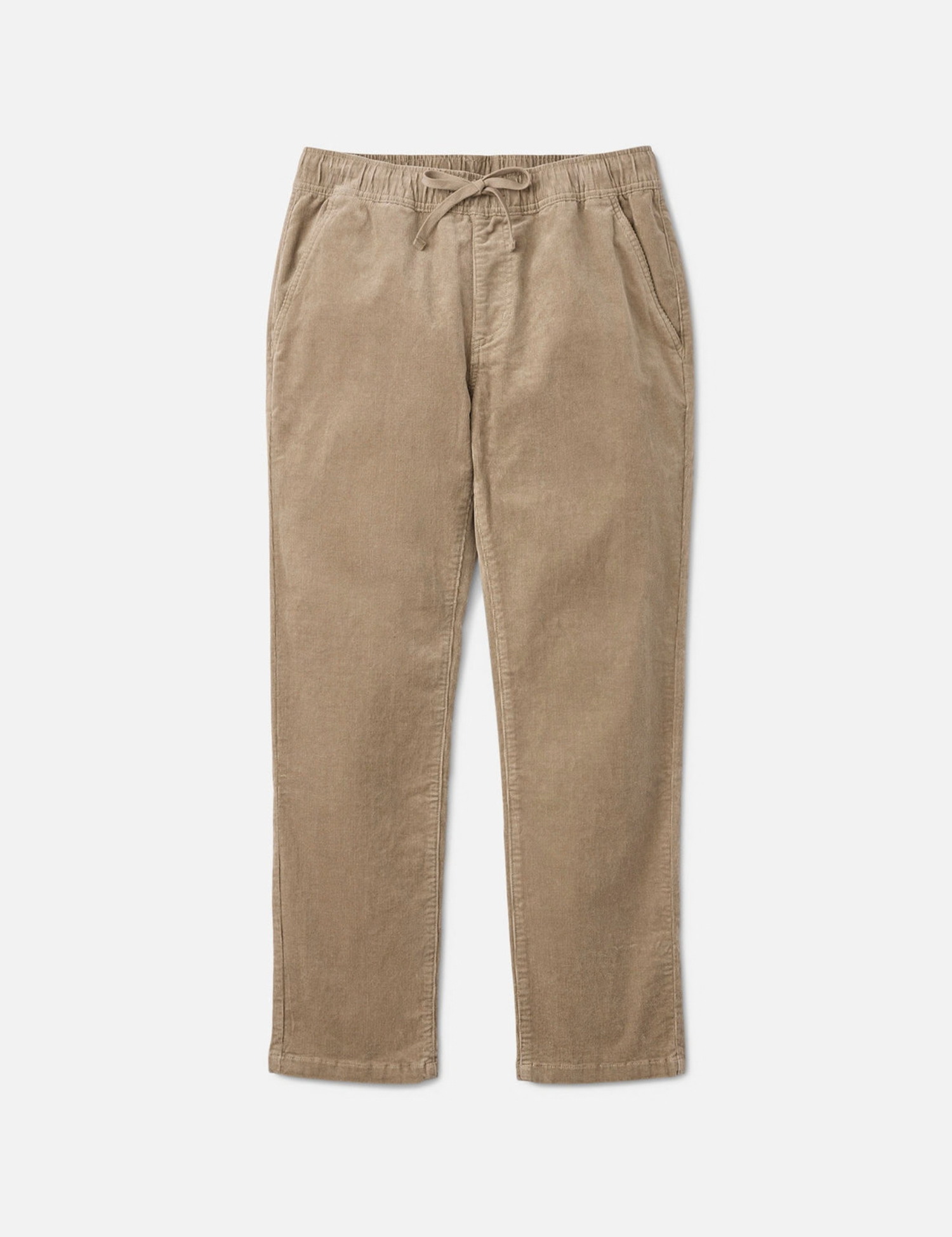 Katin Pipeline Corduroy Pant Khaki Slim Straight Leg Fit front flat view
