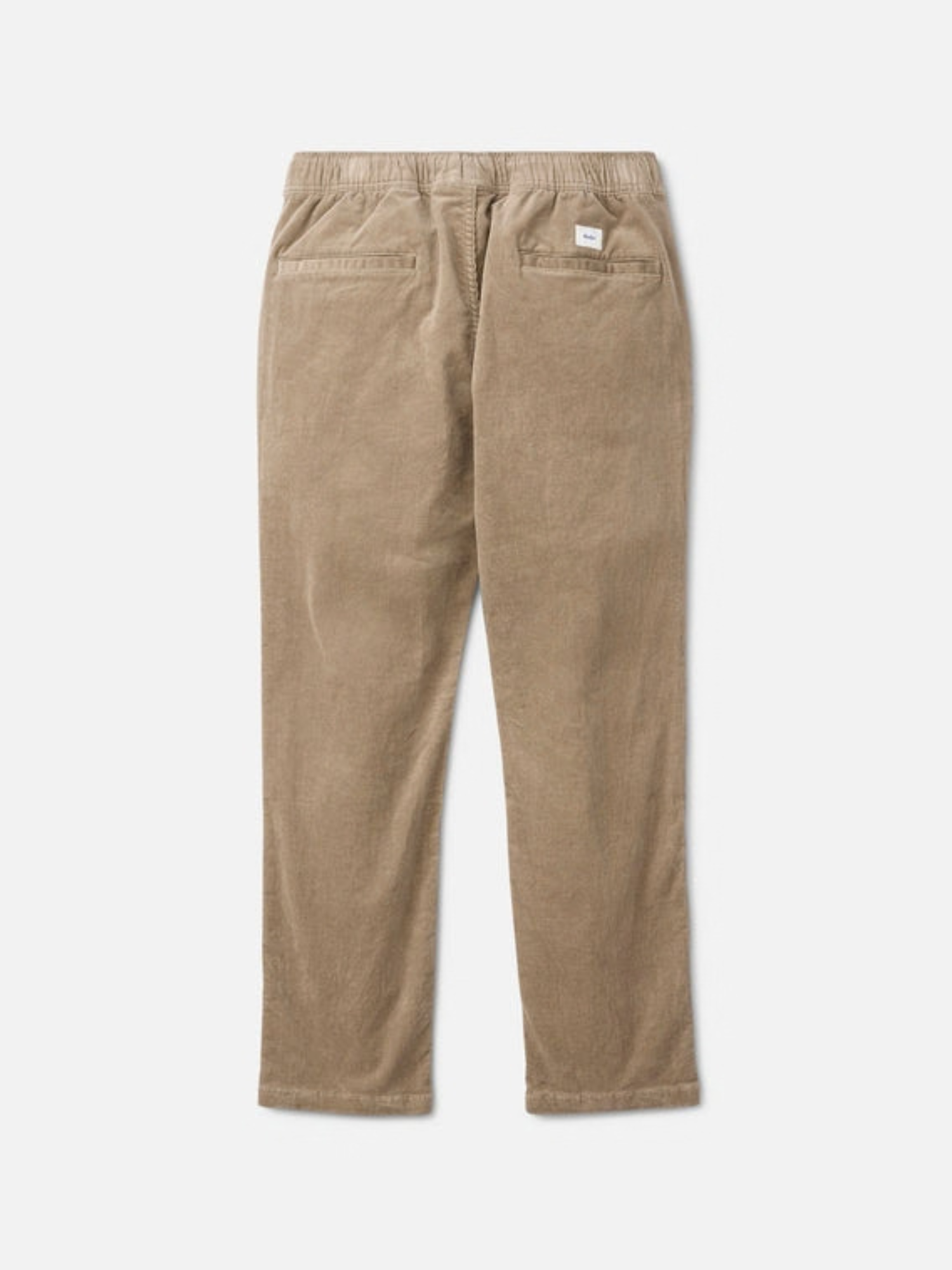 Katin Pipeline Corduroy Pant Khaki Slim Straight Leg Fit back view flat