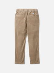 Katin Pipeline Corduroy Pant Khaki Slim Straight Leg Fit back view flat