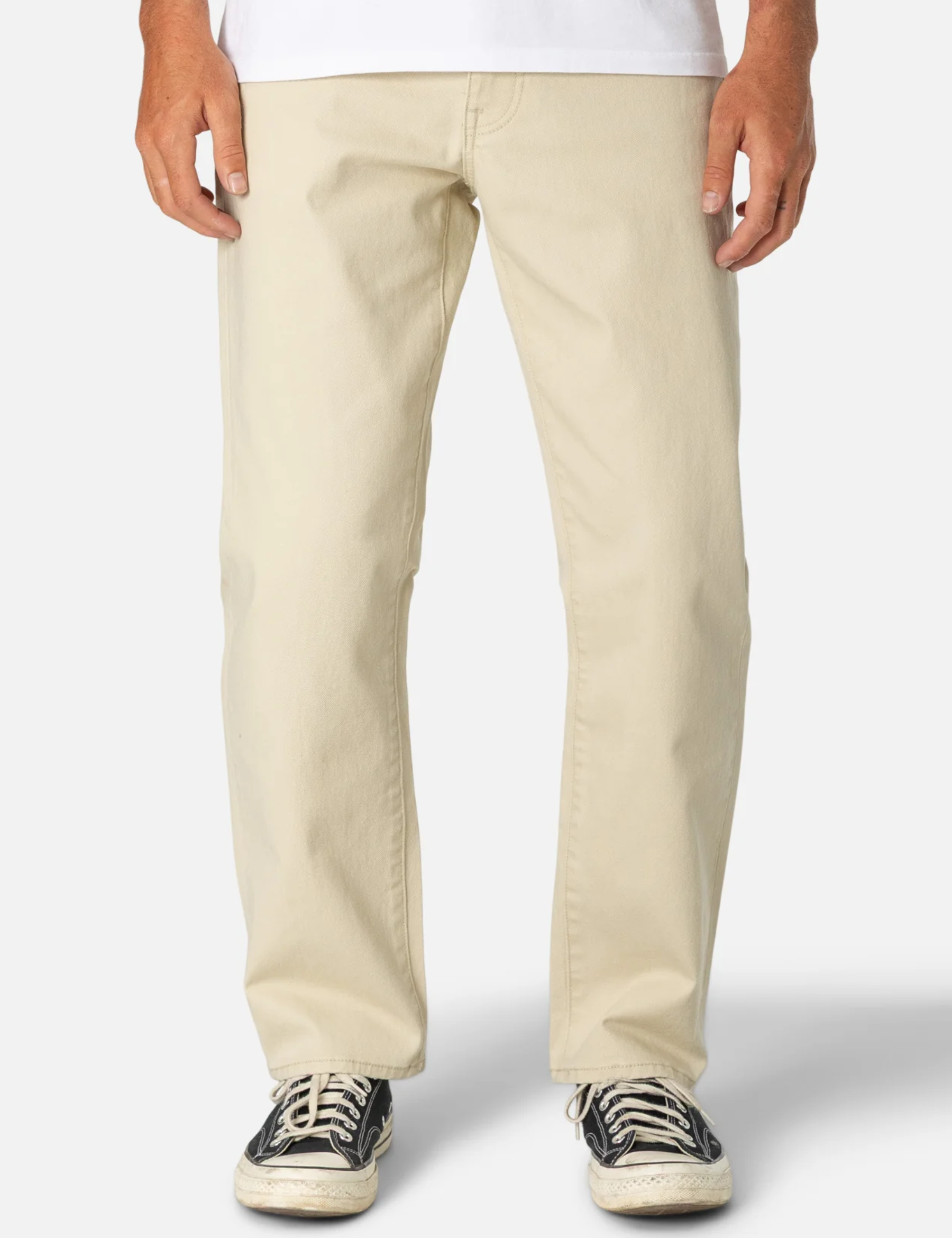 Katin Ren 57 Classic Straight Bull Denim Relaxed Straight Fit Men’s Jeans Bottoms for Men Spring Summer Outfits Birch Cream White Jeans for Guys Athens GA Georgia Kempt Menswear Store Near Me