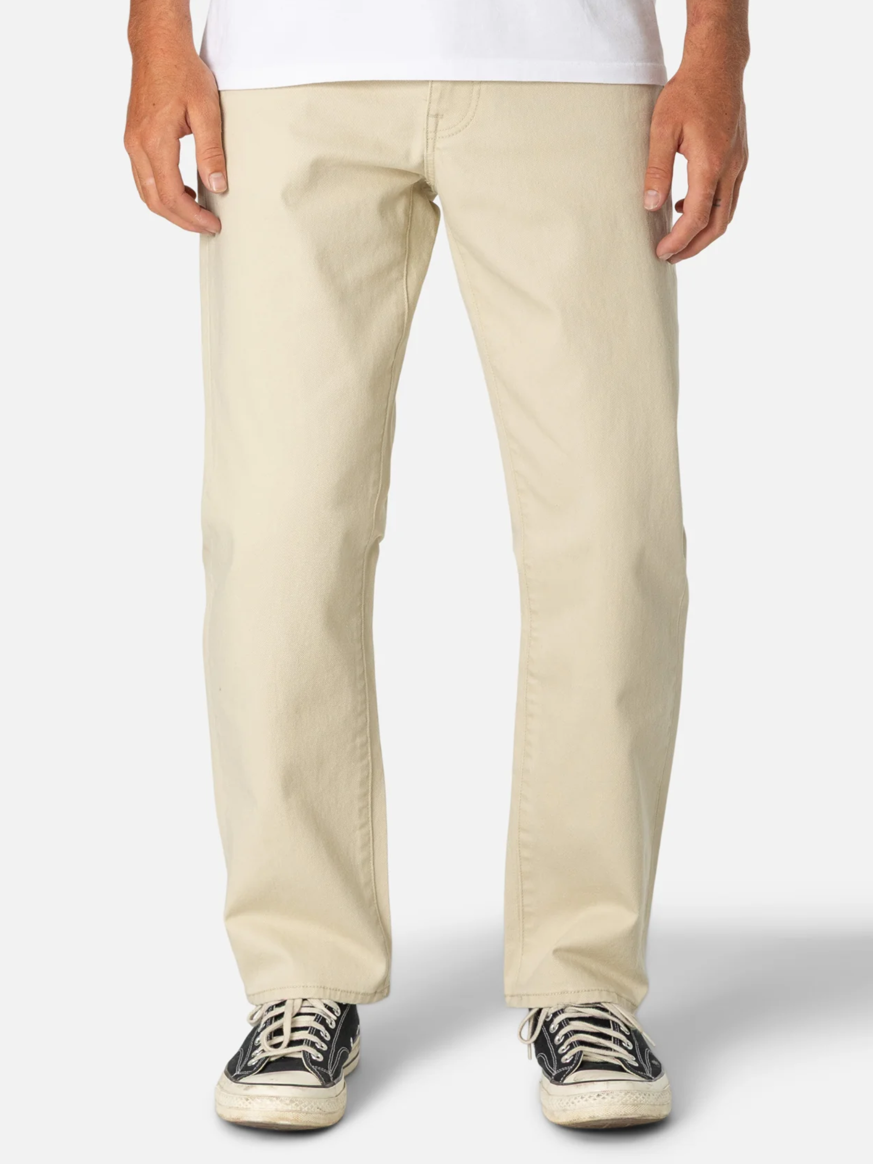 Katin Ren 57 Classic Straight Bull Denim Relaxed Straight Fit Men’s Jeans Bottoms for Men Spring Summer Outfits Birch Cream White Jeans for Guys Athens GA Georgia Kempt Menswear Store Near Me