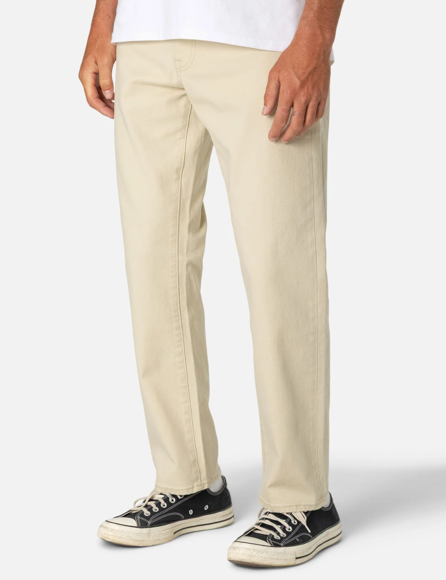 Katin Ren 57 Classic Straight Bull Denim Relaxed Straight Fit Men’s Jeans Bottoms for Men Spring Summer Outfits Birch Cream White Jeans for Guys Athens GA Georgia Kempt Menswear Store Near Me