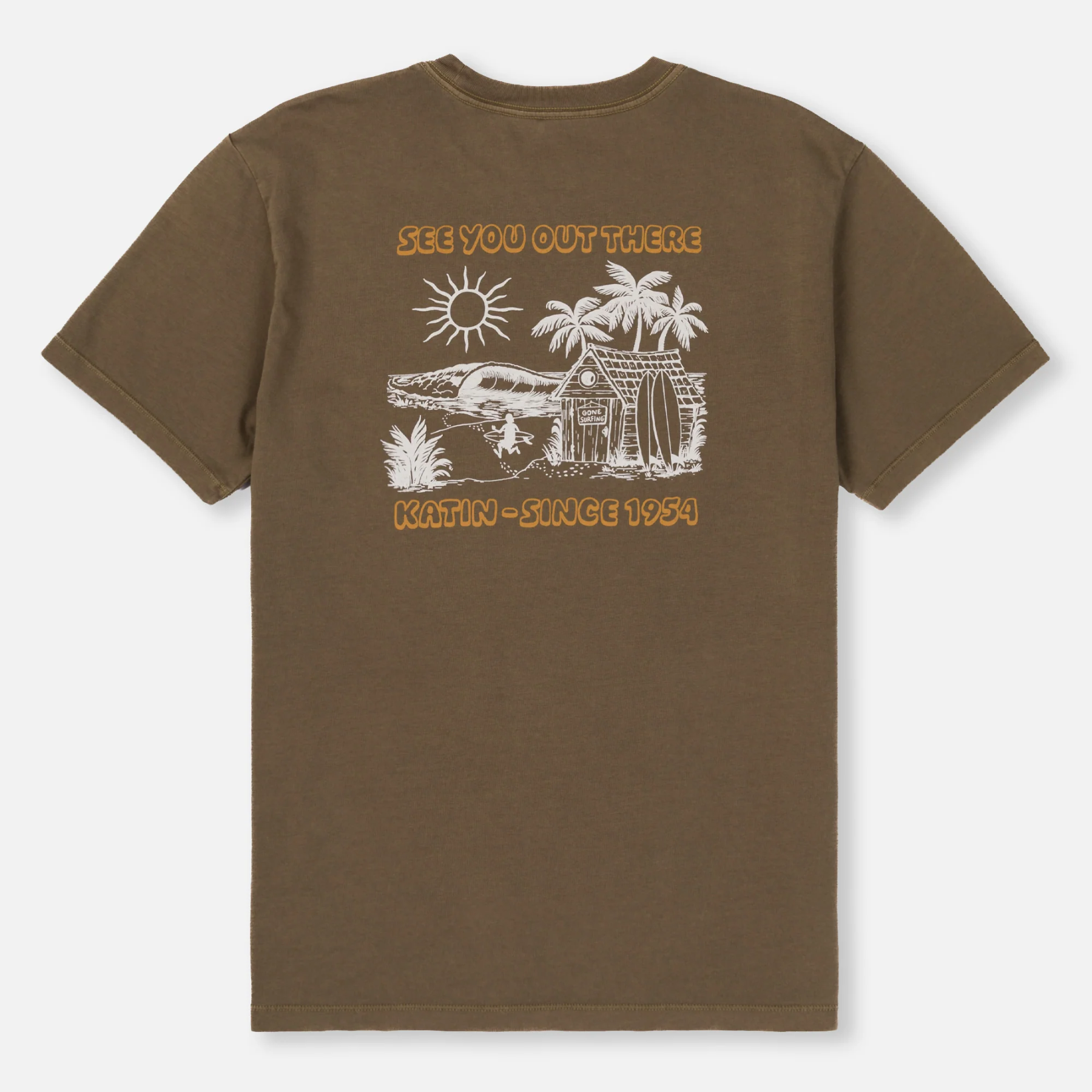 Katin Shacked Tee Brown Graphic T-Shirt Back Graphic Men’s Summer Tops Athens GA Georgia Kempt Menswear Store Near Me