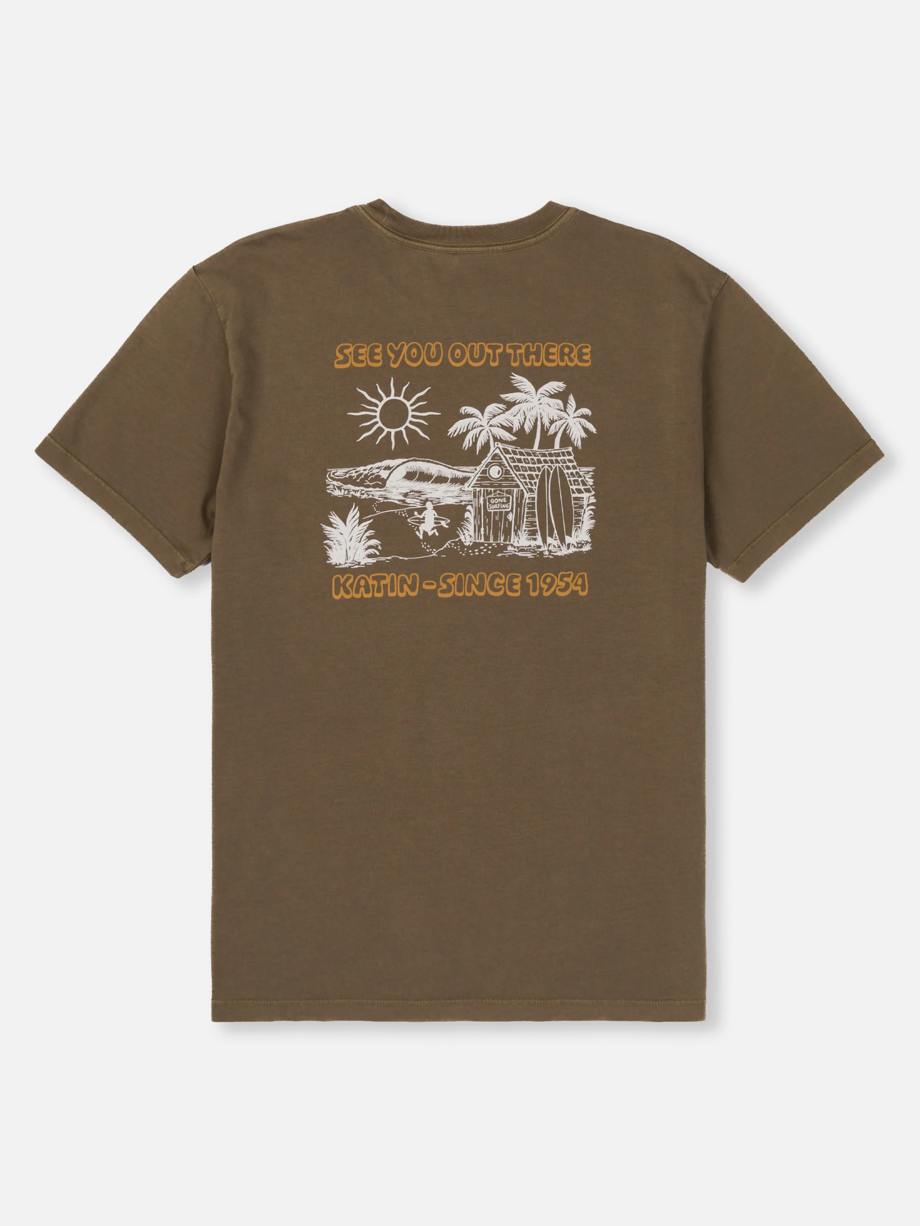 Katin Shacked Tee Brown Graphic T-Shirt Back Graphic Men’s Summer Tops Athens GA Georgia Kempt Menswear Store Near Me