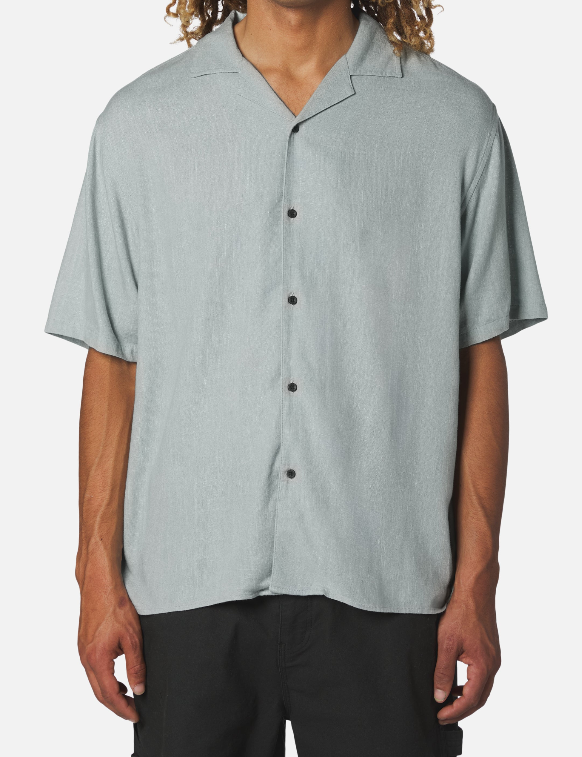 Katin Teller Shirt Abyss Blue Men’s Button Up Short Sleeve Collared Vacation Shirt for Summer Men’s Tops for Men Athens GA Georgia Kempt Menswear Store Near Me