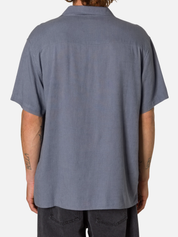 Katin Teller Button Up Casual Collared Shirt for Men Men’s Spring Summer Tops Outfits Tempest Blue Gray SS Short Sleeve Top for Guys Athens GA Georgia Kempt Menswear Store Near Me