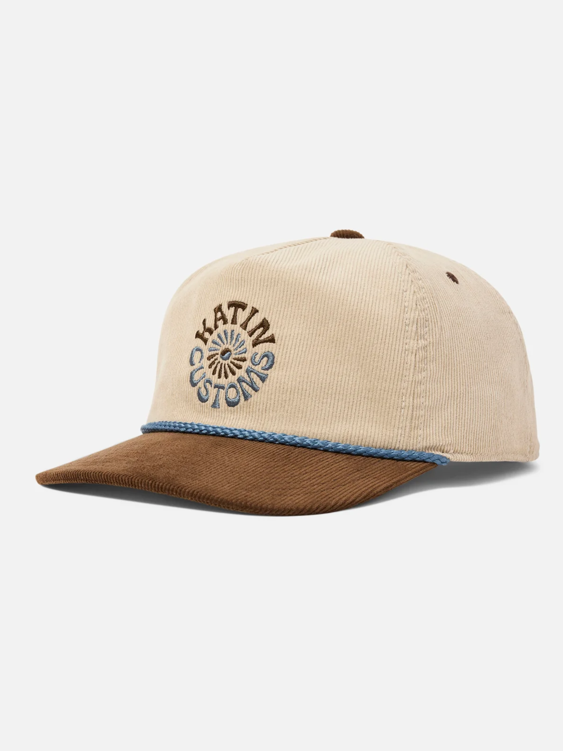 Katin Wilona Hat Brown Blue Cord Corduroy Texture Men’s Accessories for Men Hats for Guys Gifts Kempt Menswear Store near Me