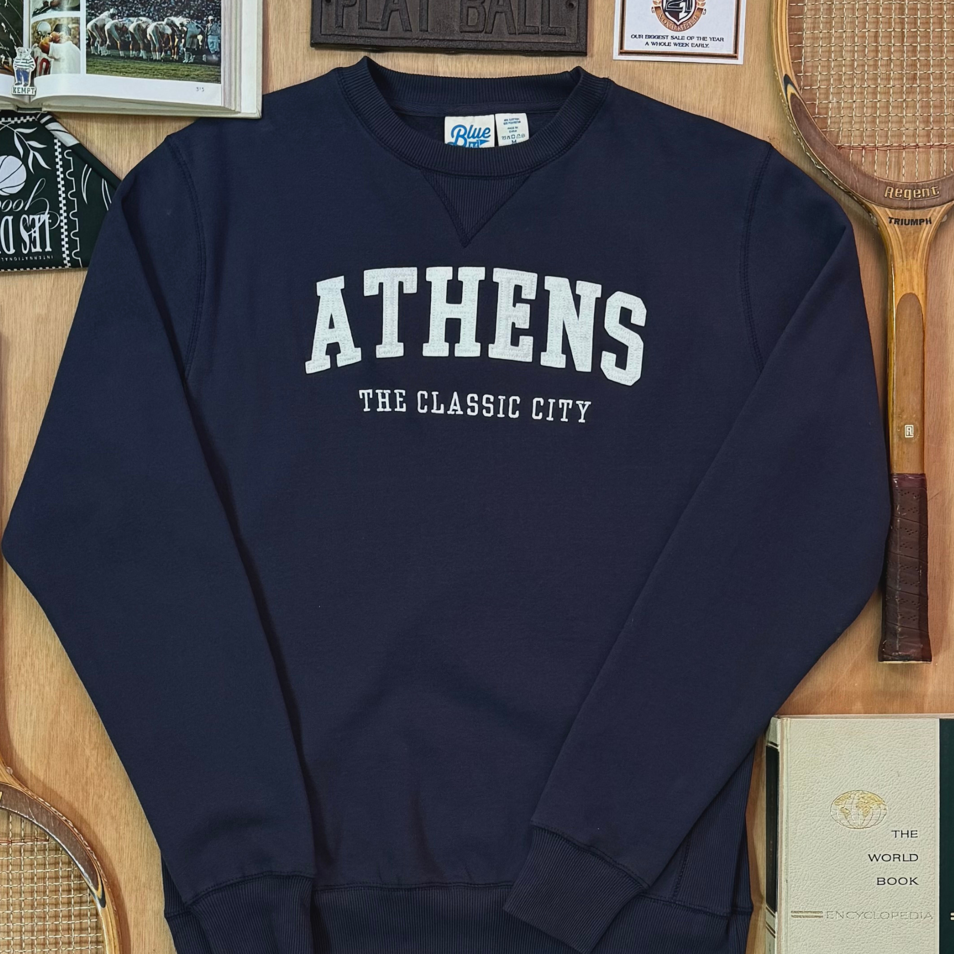 Athens Georgia sweatshirt Classic City Sweatshirt Crewneck Navy Sweater Gifts for Him UGA Kempt Mens Shop