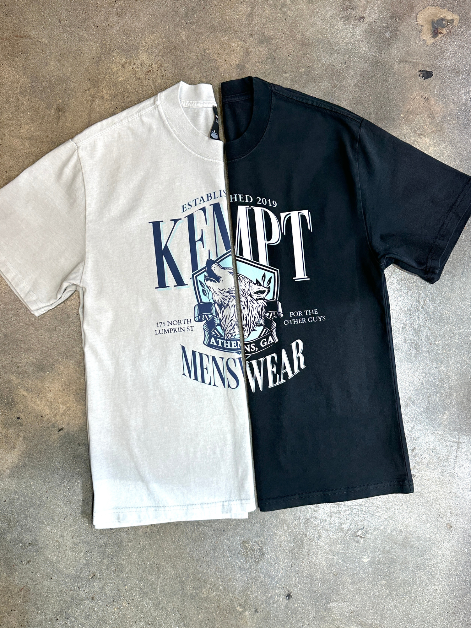 Kempt Wolfpack Tee - Faded Bone