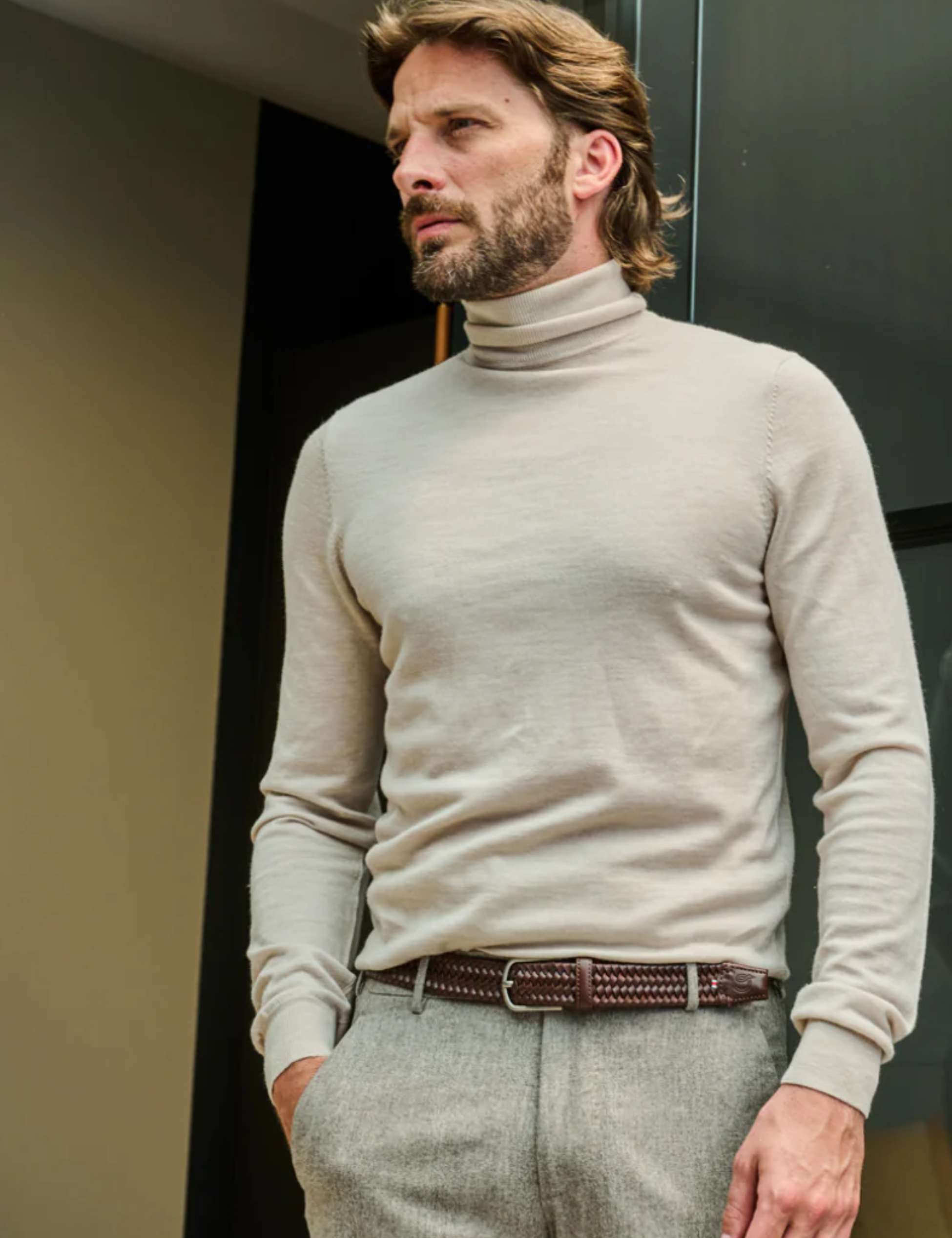 La Boucle The Roma Italian Leather Braided Belt No Holes Stretchy Men’s Belts Athens GA Georgia Kempt Menswear Store Near Me