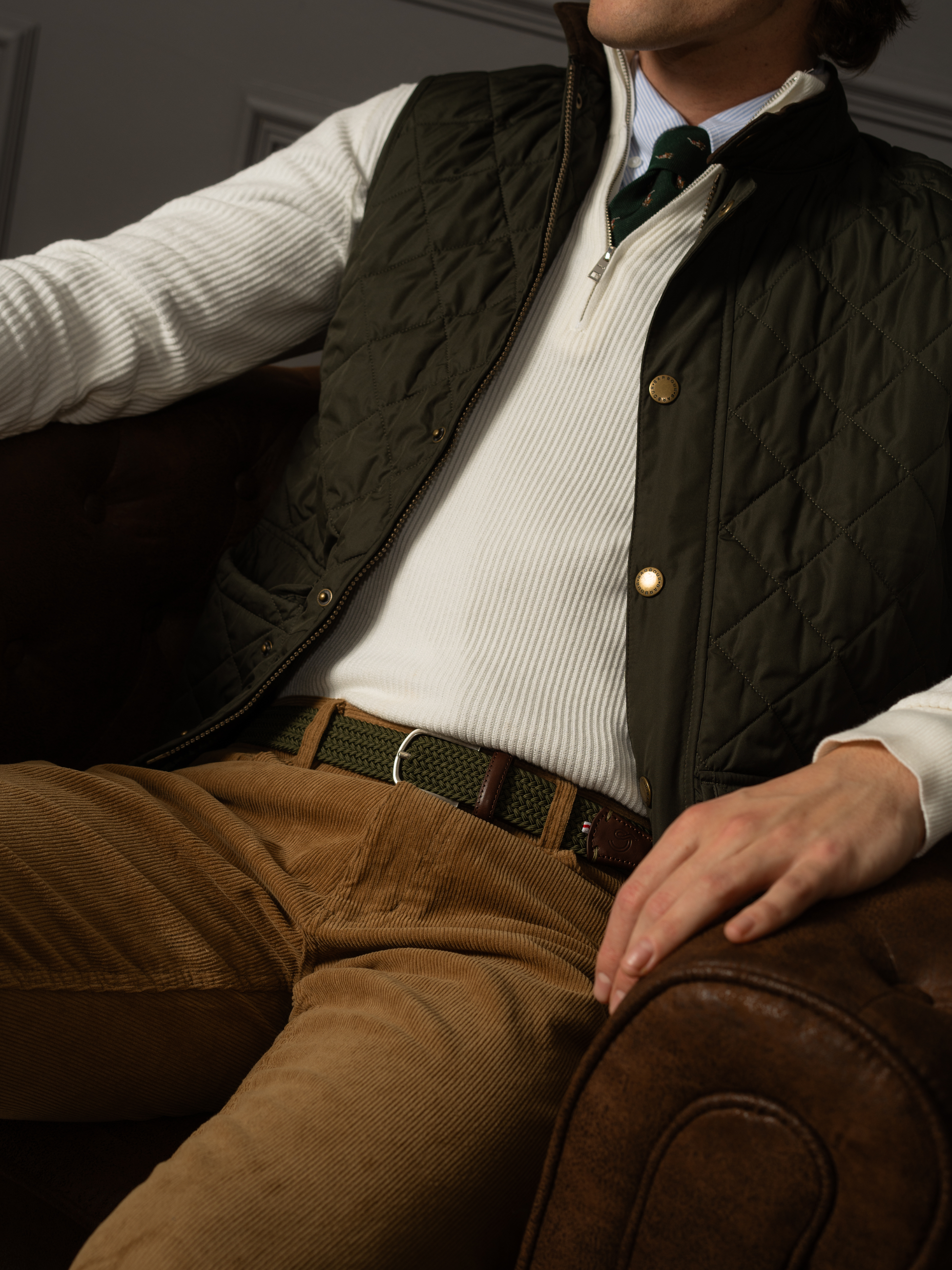 La Boucle Stretch Belt Edinburgh Green Belts Adjustable Comfortable Belting for Men Silver Buckle Fun Accessories for Guys Athens GA Georgia Kempt Menswear Store Near Me