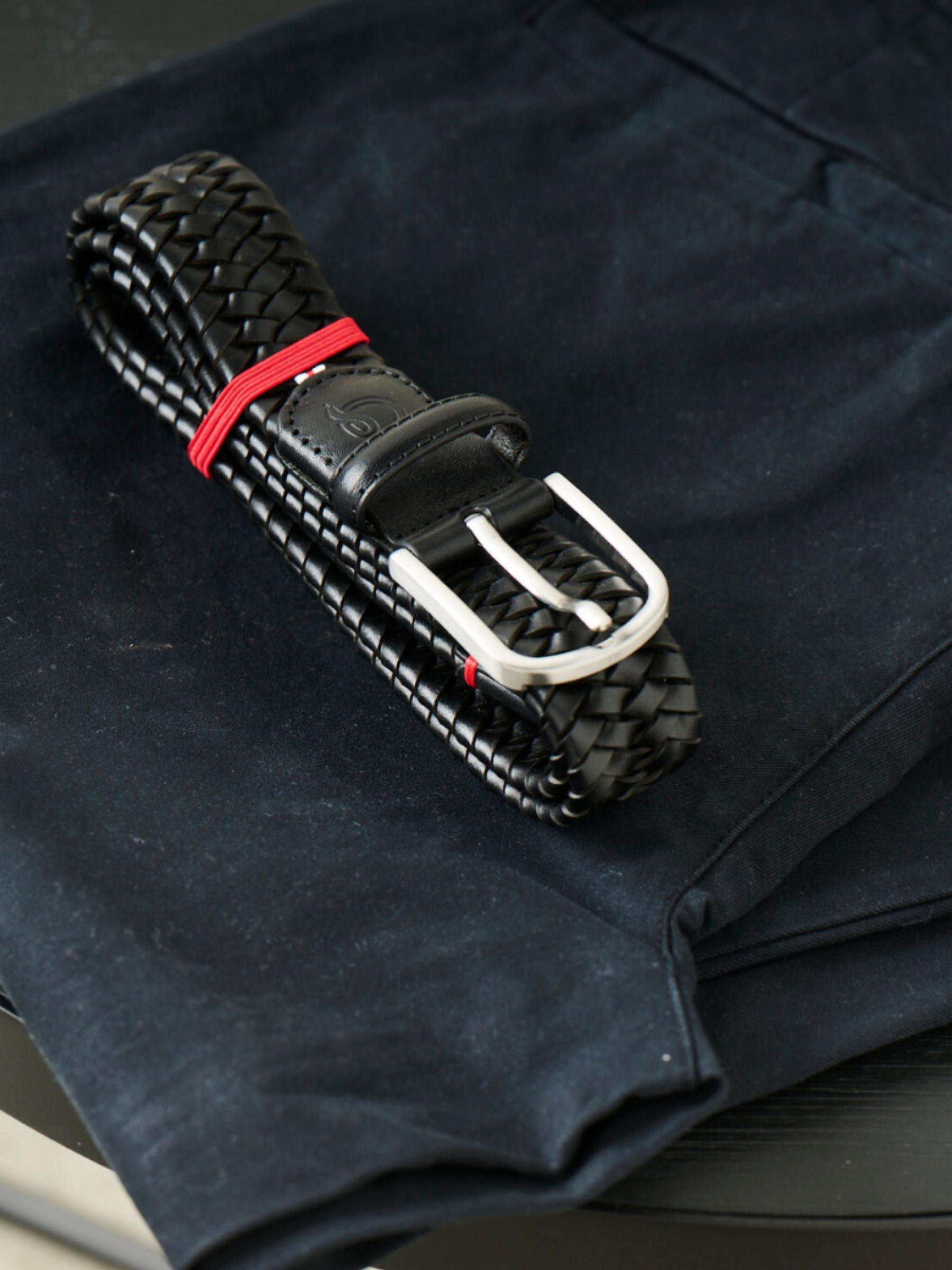 La Boucle Milano Leather Belt - Black