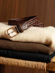 La Boucle Bologna Tan Brown Stretch Leather Belt Comfortable Belts for Men Men’s Accessories Athens GA Georgia Kempt Menswear Store Near Me