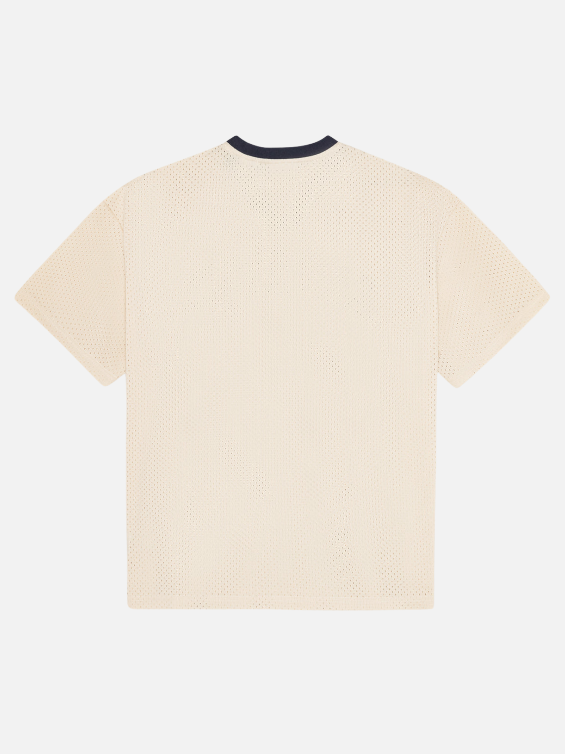 Les Deux Bronson Mesh T-Shirt Eggnog White Patch Stitch Sporty Men’s Top Tops for Men Athens GA Georgia Kempt Menswear Store Near Me