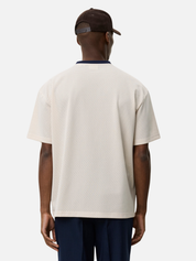 Les Deux Bronson Mesh T-Shirt Eggnog White Patch Stitch Sporty Men’s Top Tops for Men Athens GA Georgia Kempt Menswear Store Near Me