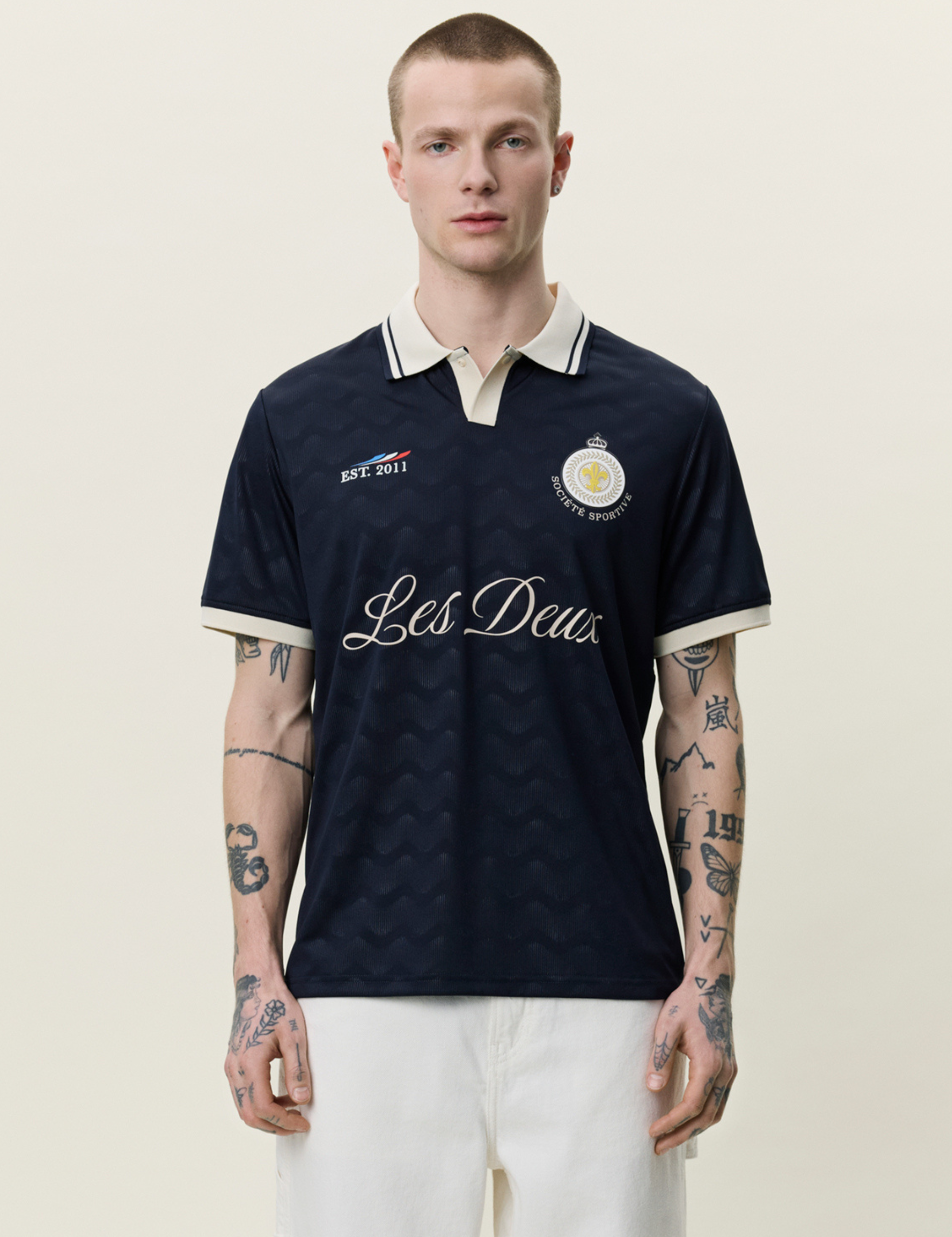 Les Deux France Football Jersey Dark Navy Blue 2026 World Cup Soccer Merch Men’s Top for Men Lightweight Soft Sport Jerseys for Guys Athens GA Georgia Kempt Menswear Store Near Ne