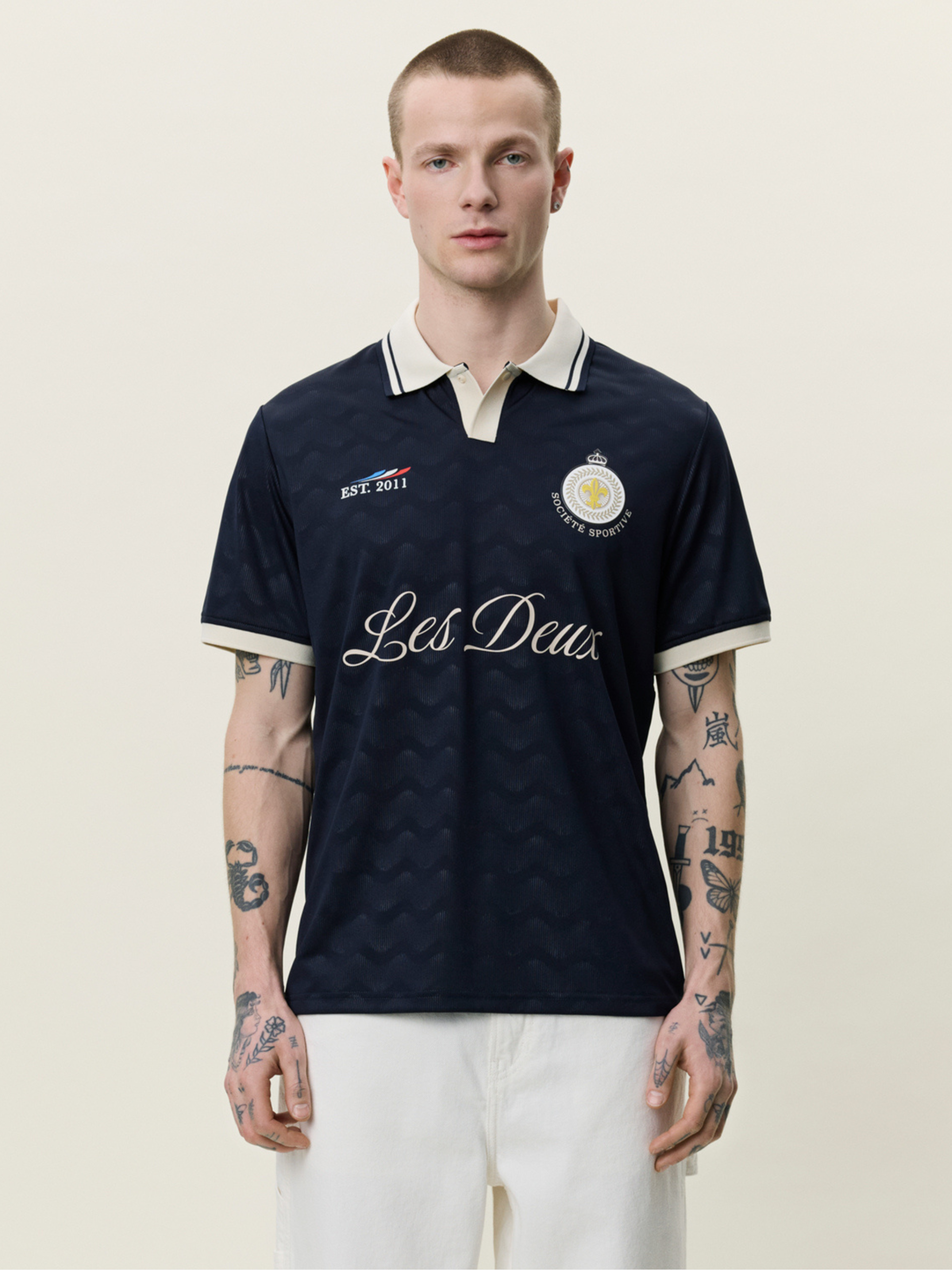 Les Deux France Football Jersey Dark Navy Blue 2026 World Cup Soccer Merch Men’s Top for Men Lightweight Soft Sport Jerseys for Guys Athens GA Georgia Kempt Menswear Store Near Ne