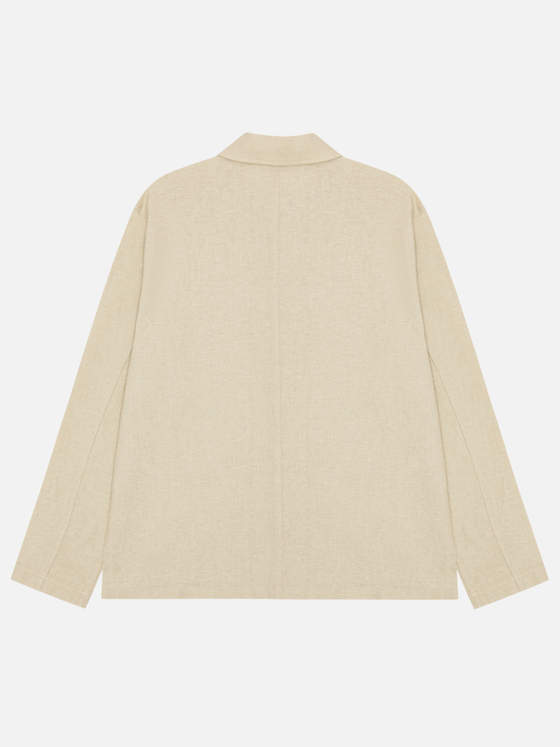 Les Deux Linen Overshirt Light Sand Chore Coat Front Pockets Collared Long Sleeve Button Up Light Spring Layer Lightweight Jacket for Summer Men’s Tops for Men Athens GA Georgia Kempt Menswear Store Near Me