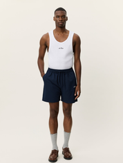 Les Deux Stan Seersucker Swim Shorts