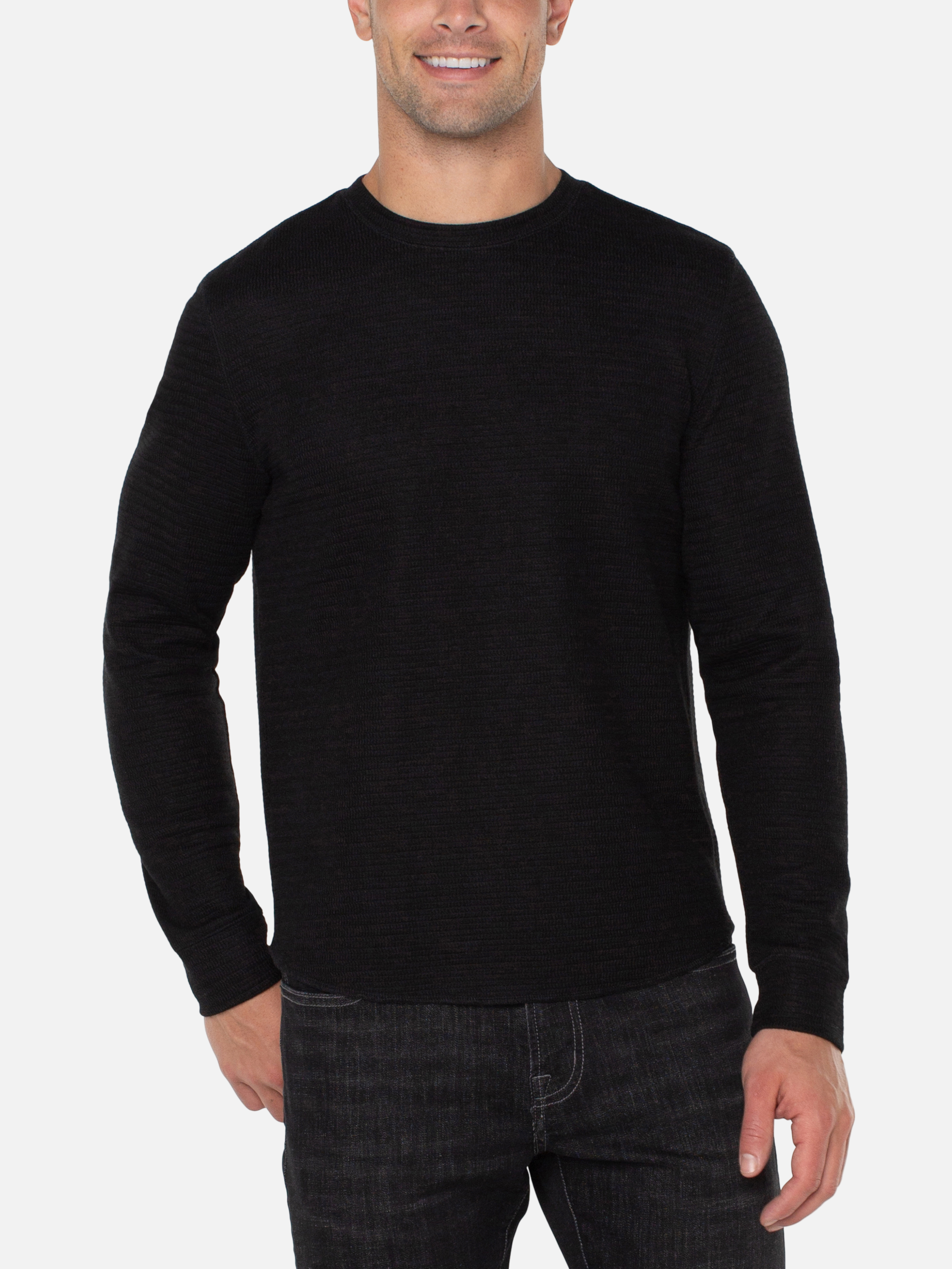 Liverpool Long Sleeve Crew - Black