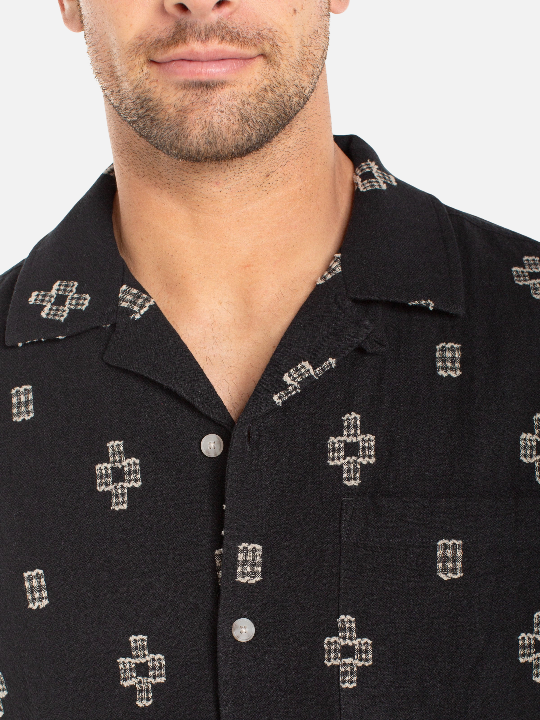 Liverpool Riad Camp Shirt - Black
