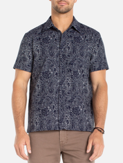 Liverpool Midnight Paisley SS Button Up
