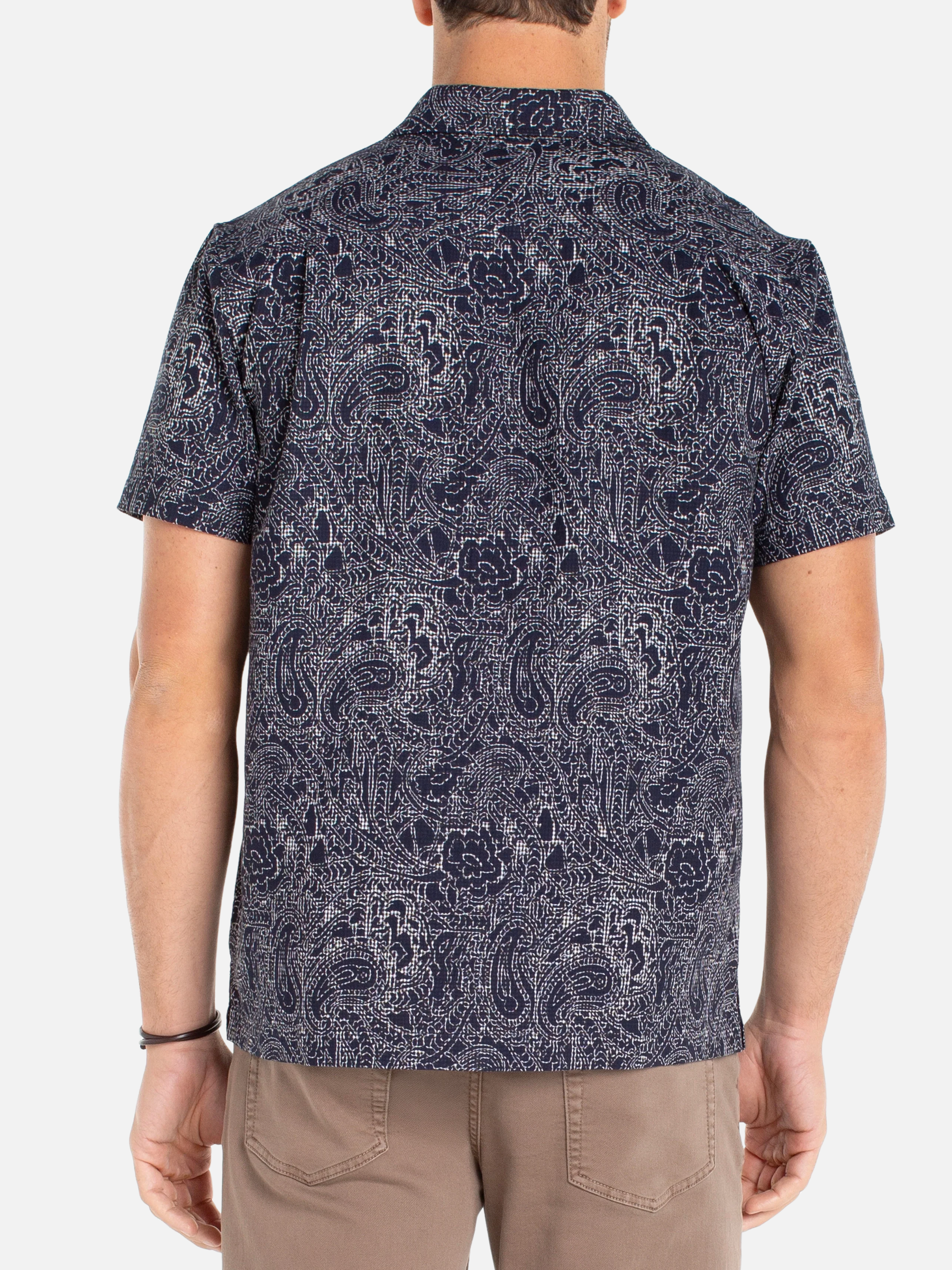 Liverpool Midnight Paisley SS Button Up