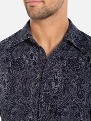 Liverpool Midnight Paisley SS Button Up