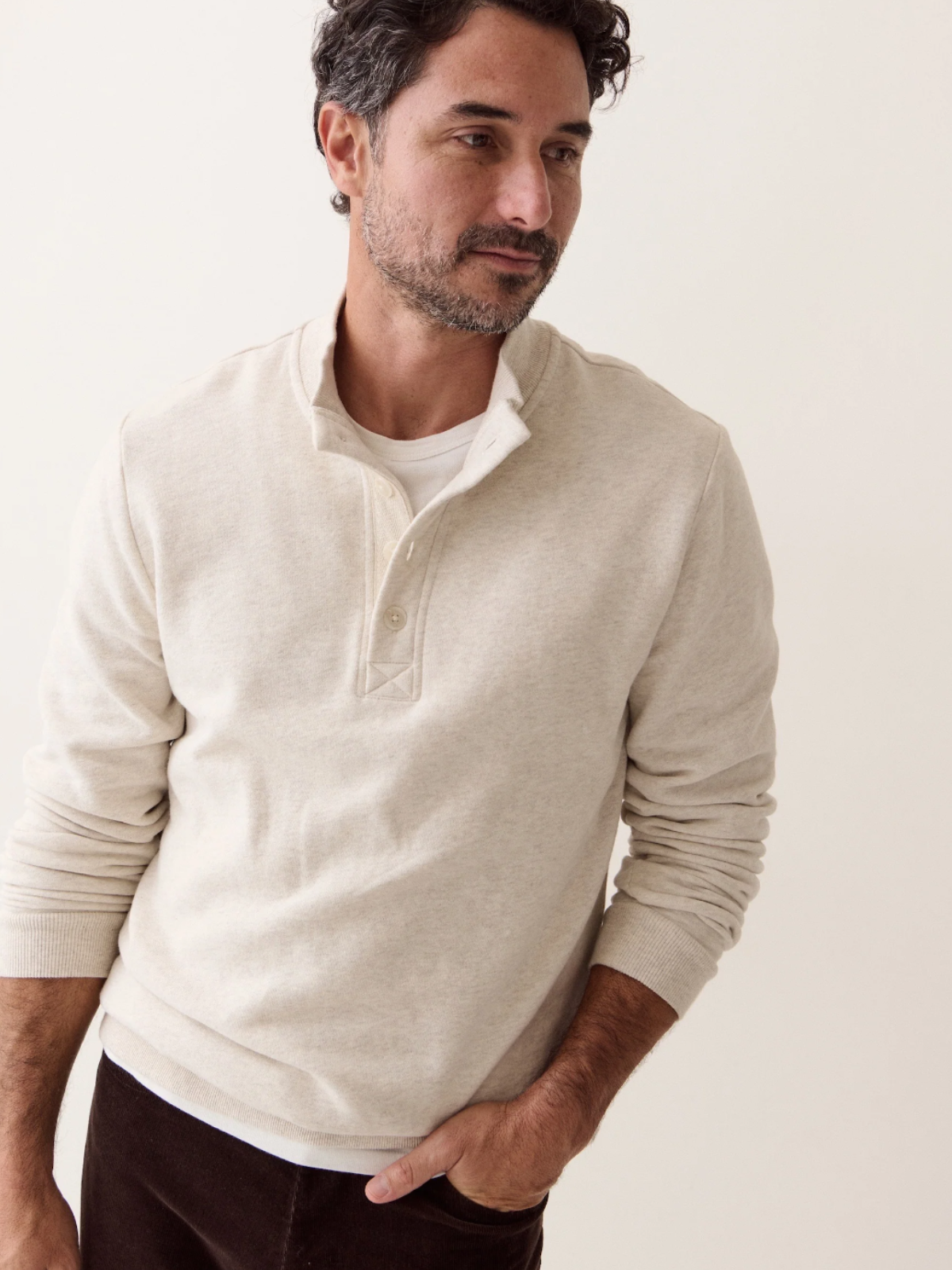 Marine Layer Cloud 9 Clayton Pullover - Oatmeal
