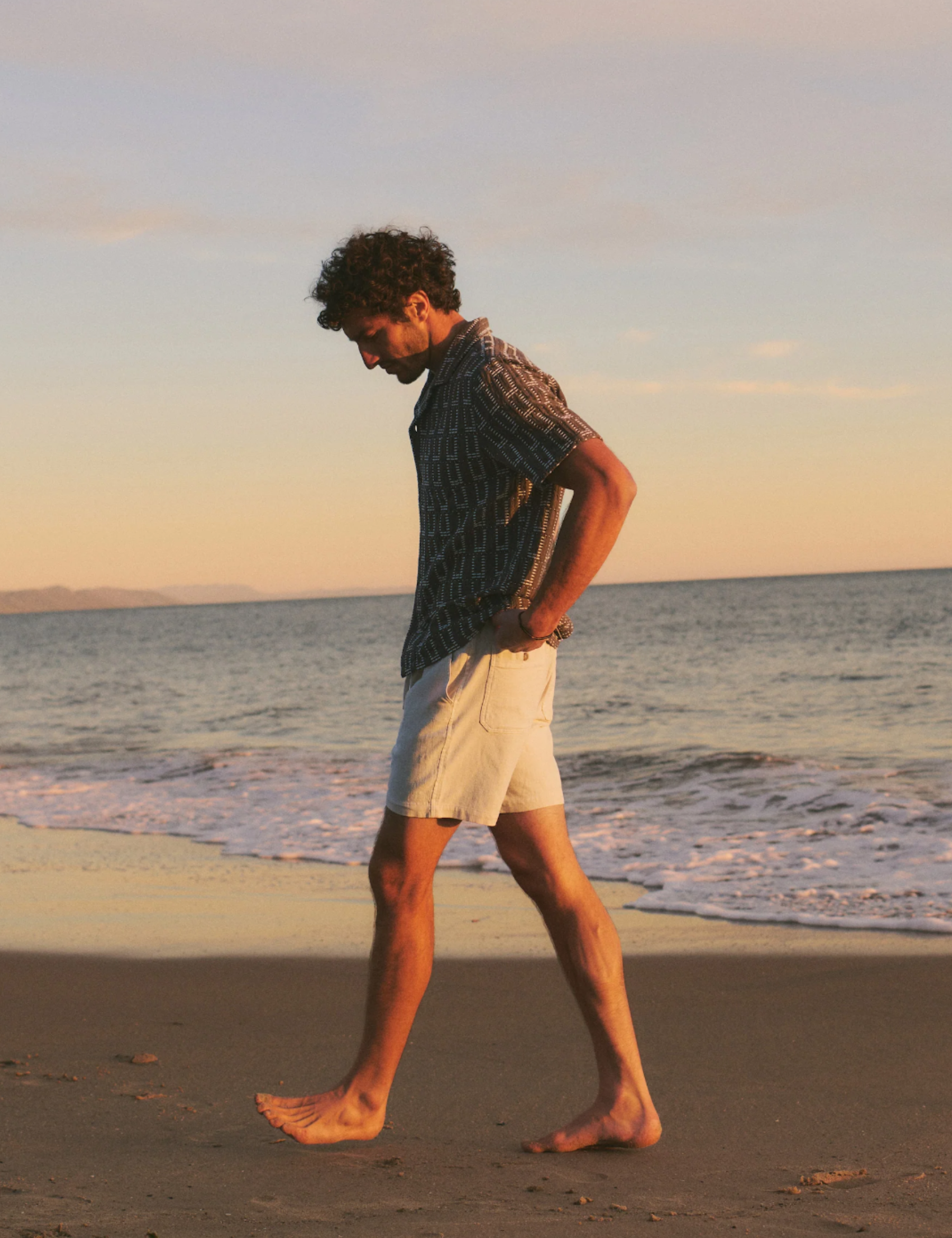 Marine Layer Dobby Resort Shirt Brown Collared Button Up Men’s Top Spring Summer Shirt for Men Athens GA Georgia Kempt Menswear Store near Me