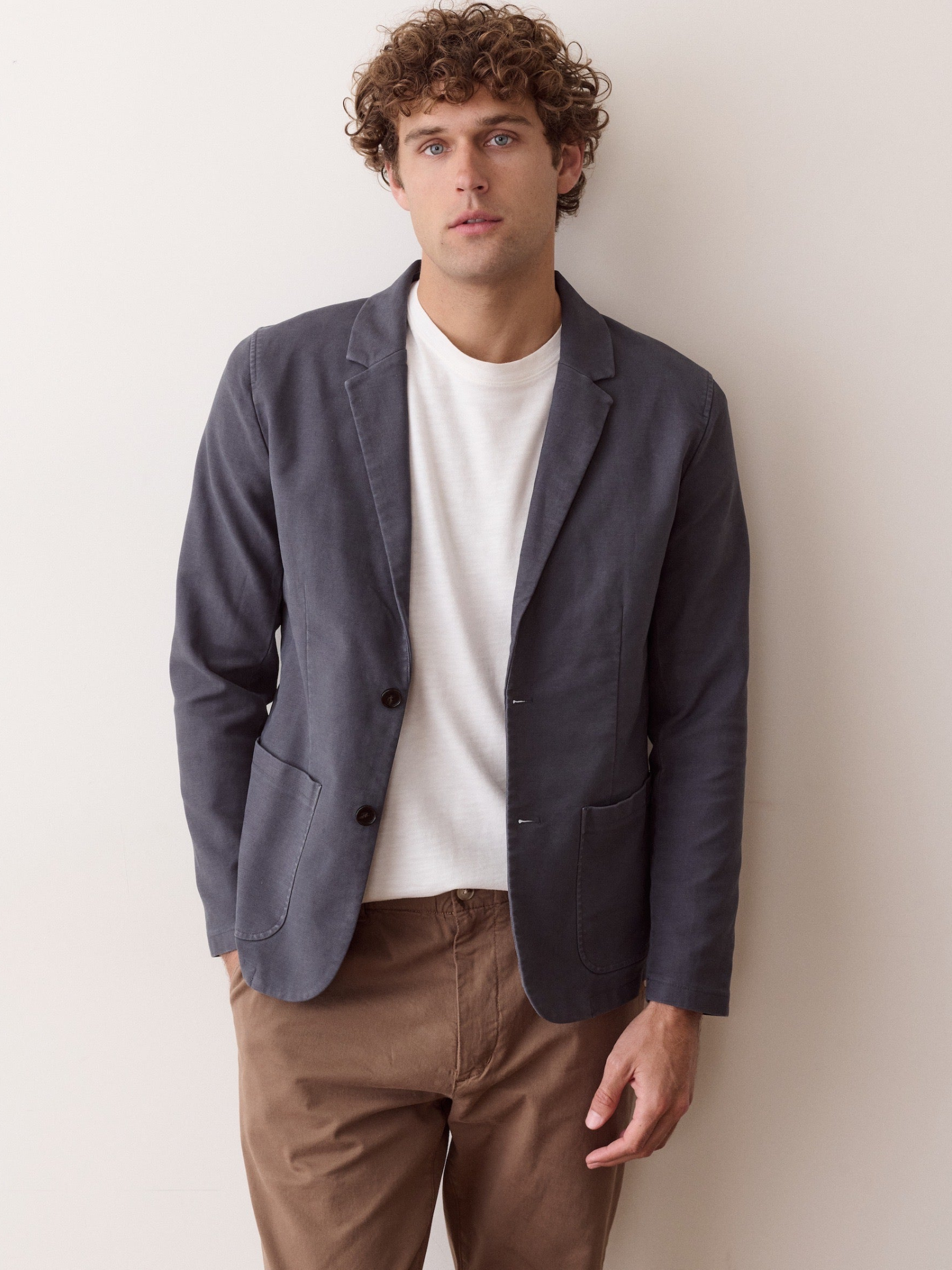 Marine Layer Flex Terry Blazer - Deep Navy
