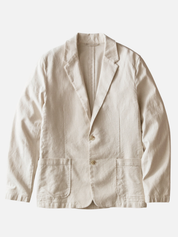 Marine Layer Hemp Blazer Natural Cream White Summer Suit Lightweight Wedding Garden Party Outfit for Men Blazers Men’s Tops Cotton Linen Athens GA Georgia Kempt Menswear Store Near Me