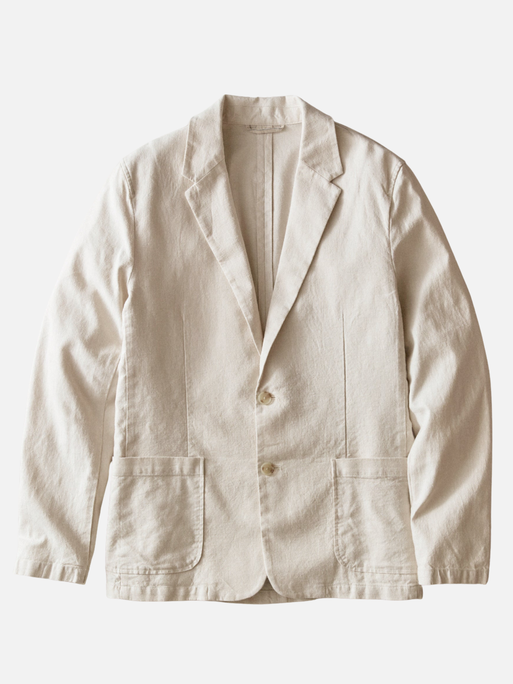 Marine Layer Hemp Blazer Natural Cream White Summer Suit Lightweight Wedding Garden Party Outfit for Men Blazers Men’s Tops Cotton Linen Athens GA Georgia Kempt Menswear Store Near Me