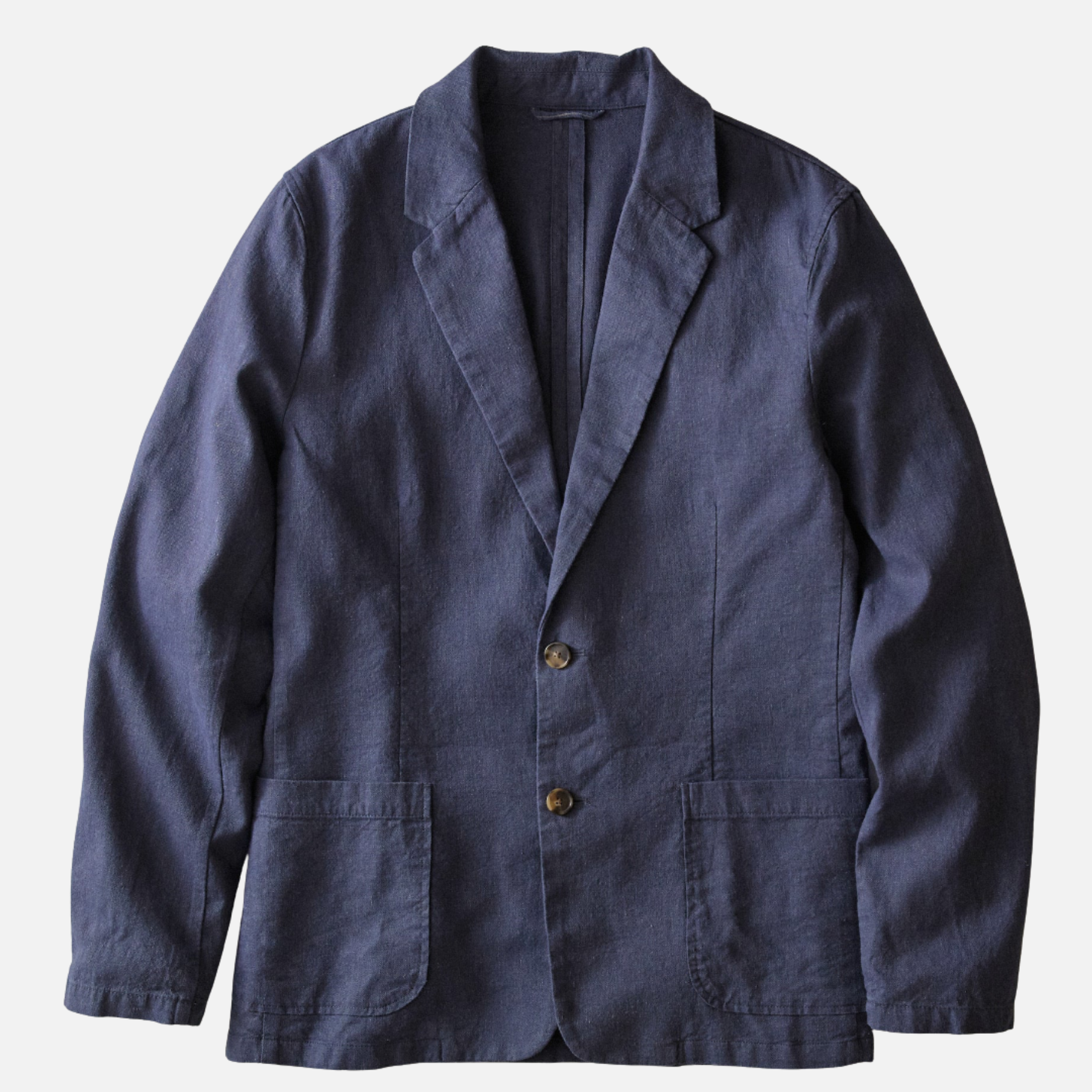Marine Layer Hemp Blazer Navy Blue Summer Suit Lightweight Wedding Outfit for Men Blazers Men’s Tops Cotton Linen Athens GA Georgia Kempt Menswear Store Near Me