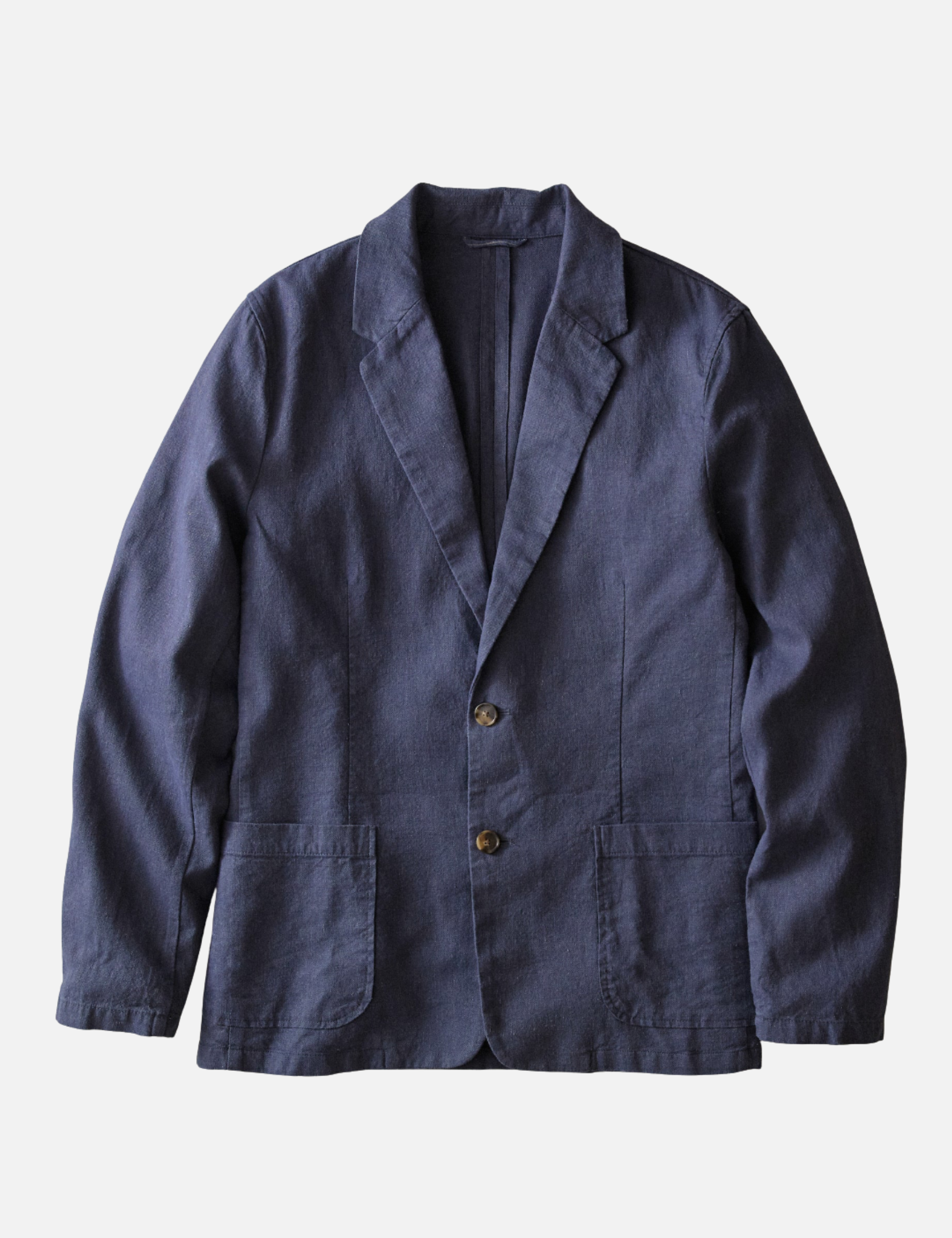 Marine Layer Hemp Blazer Navy Blue Summer Suit Lightweight Wedding Outfit for Men Blazers Men’s Tops Cotton Linen Athens GA Georgia Kempt Menswear Store Near Me