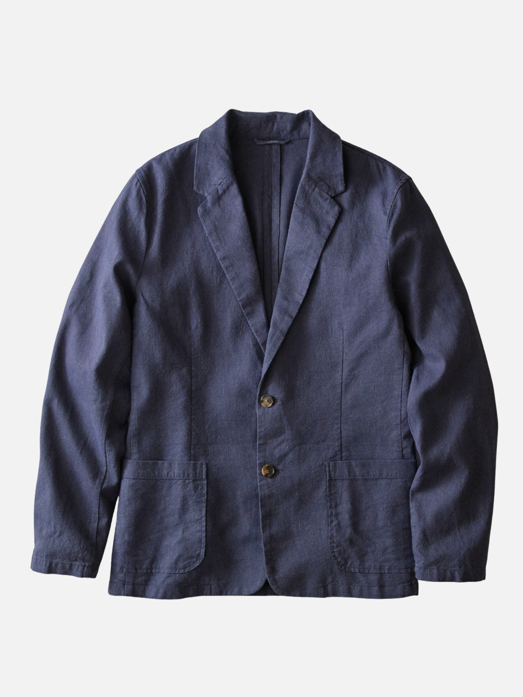 Marine Layer Hemp Blazer Navy Blue Summer Suit Lightweight Wedding Outfit for Men Blazers Men’s Tops Cotton Linen Athens GA Georgia Kempt Menswear Store Near Me
