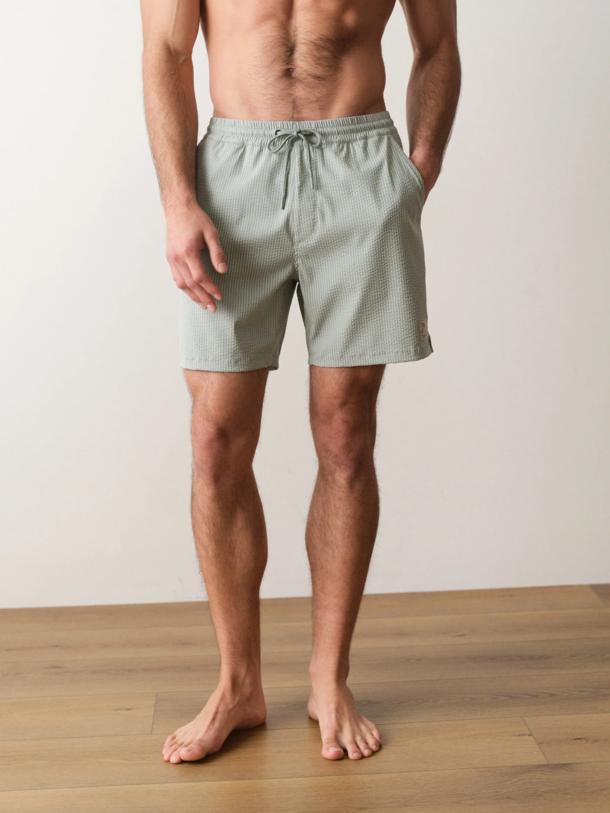 Marine Layer Lined Sport & Swim Short 6” - Iceberg Stripe