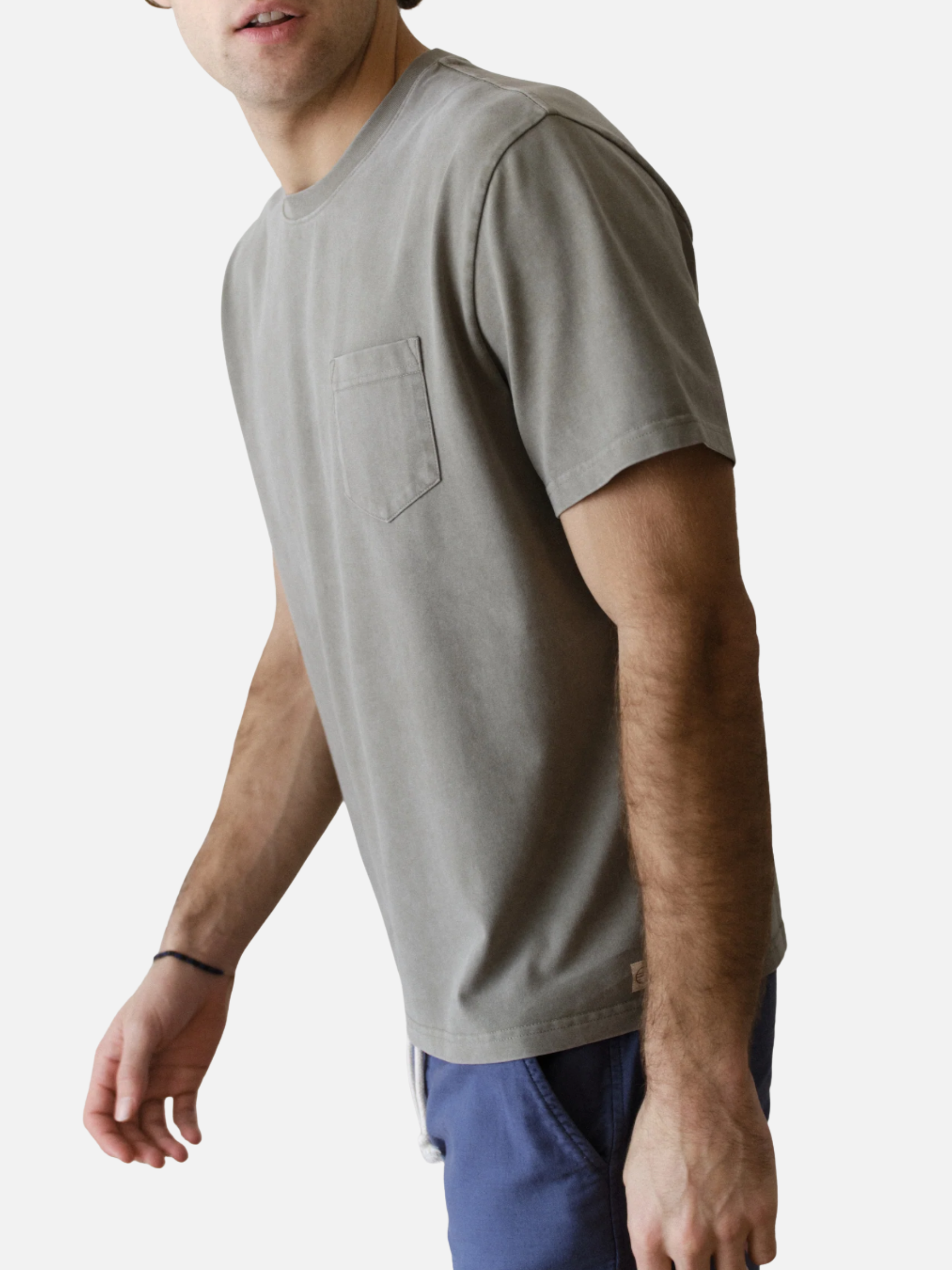 Marine Layer Luxe 250 Relaxed Pocket Tee Faded Green Soft Tops for Men men’s Summer shirts Athens GA Georgia Kempt Menswear Store Near Me