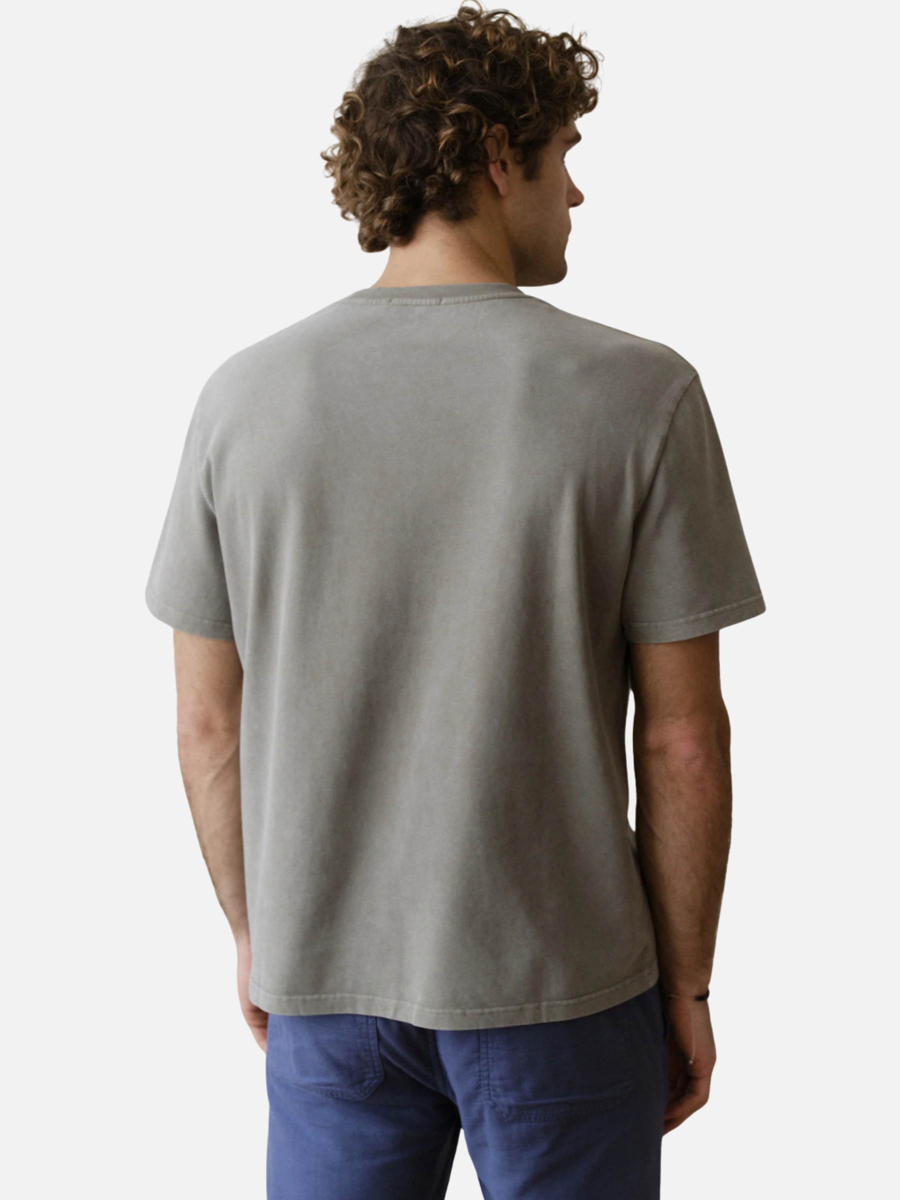 Marine Layer Luxe 250 Relaxed Pocket Tee Faded Green Soft Tops for Men men’s Summer shirts Athens GA Georgia Kempt Menswear Store Near Me