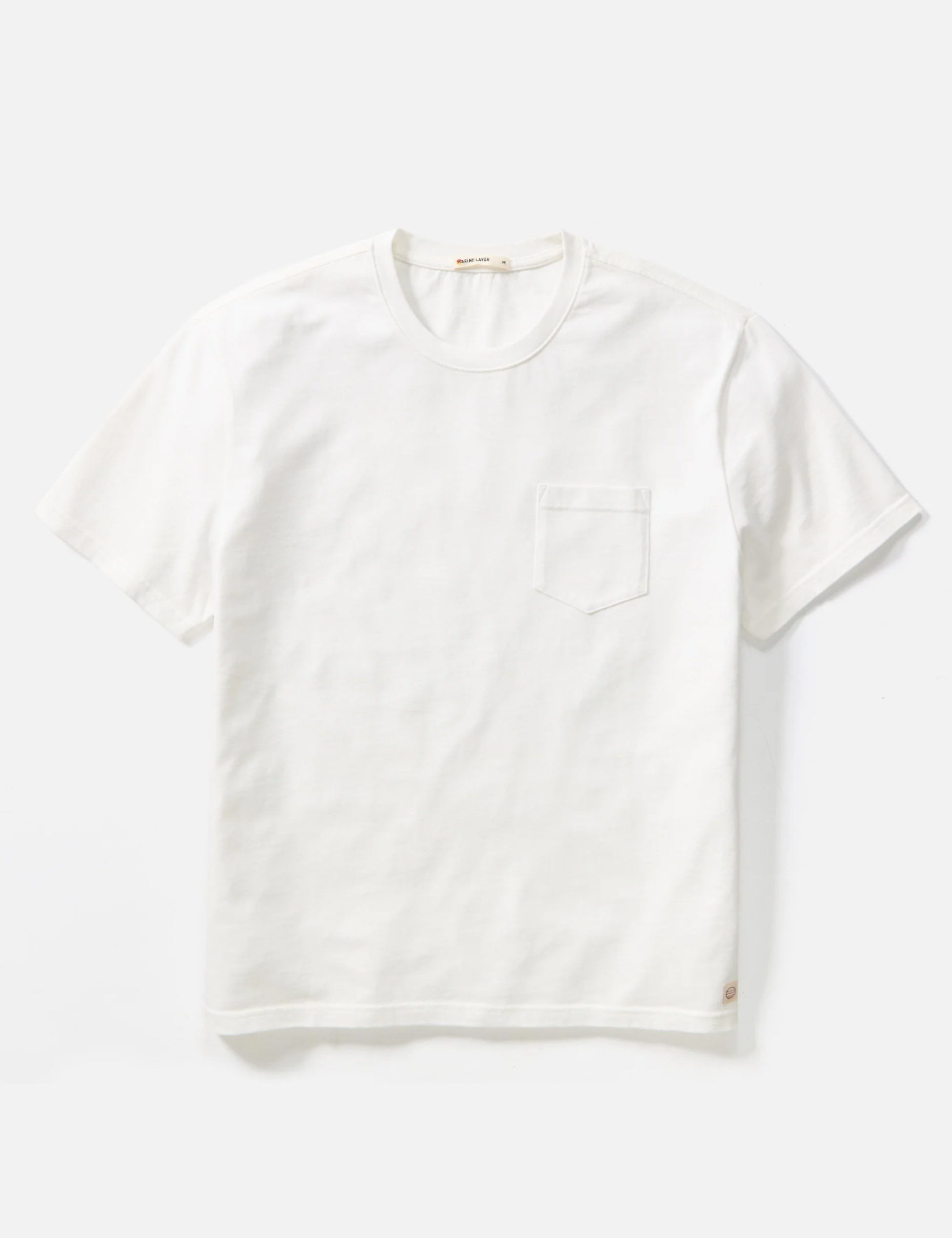 Marine Layer Luxe 250 Relaxed Pocket Tee White Soft Tops for Men men’s Summer shirts Athens GA Georgia Kempt Menswear Store Near Me