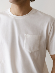 Marine Layer Luxe 250 Relaxed Pocket Tee White Soft Tops for Men men’s Summer shirts Athens GA Georgia Kempt Menswear Store Near Me