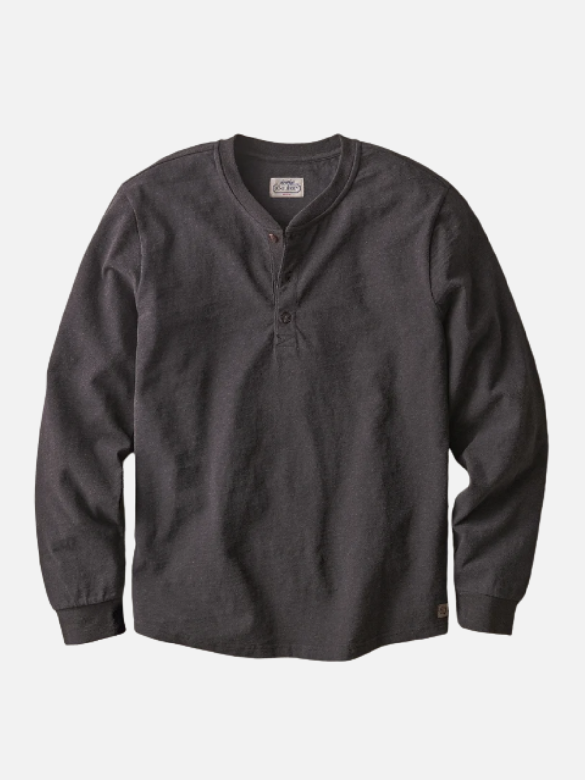 Marine Layer Luxe Jersey Henley - Java Heather