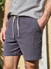 Marine Layer saturday beach pant elastic waist drawstring men’s bottoms spring summer shorts for men faded black grey gray Athens GA Georgia Kempt Menswear Store Near Me
