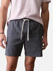 Marine Layer saturday beach pant elastic waist drawstring men’s bottoms spring summer shorts for men faded black grey gray Athens GA Georgia Kempt Menswear Store Near Me