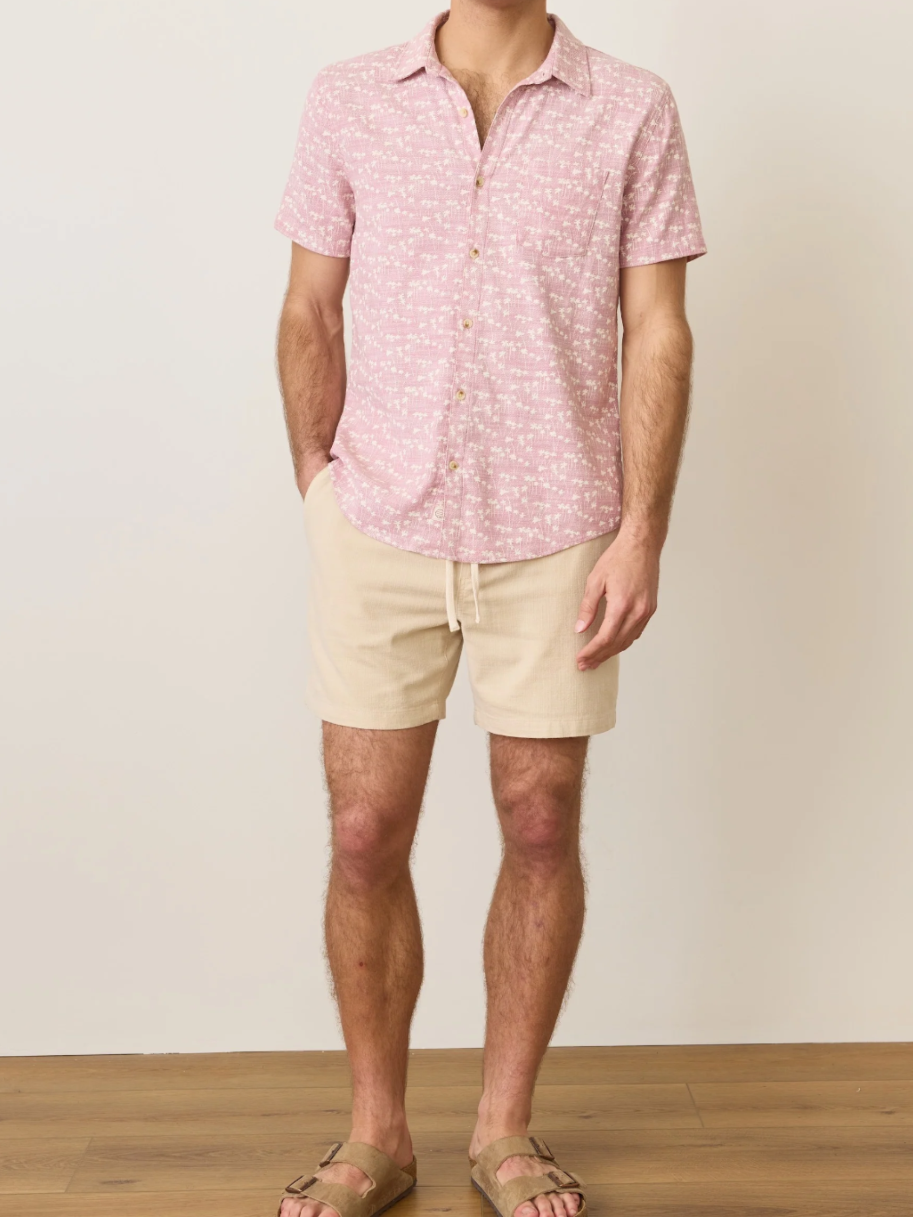 Marine Layer Saturday Beach Short 6” - Sand