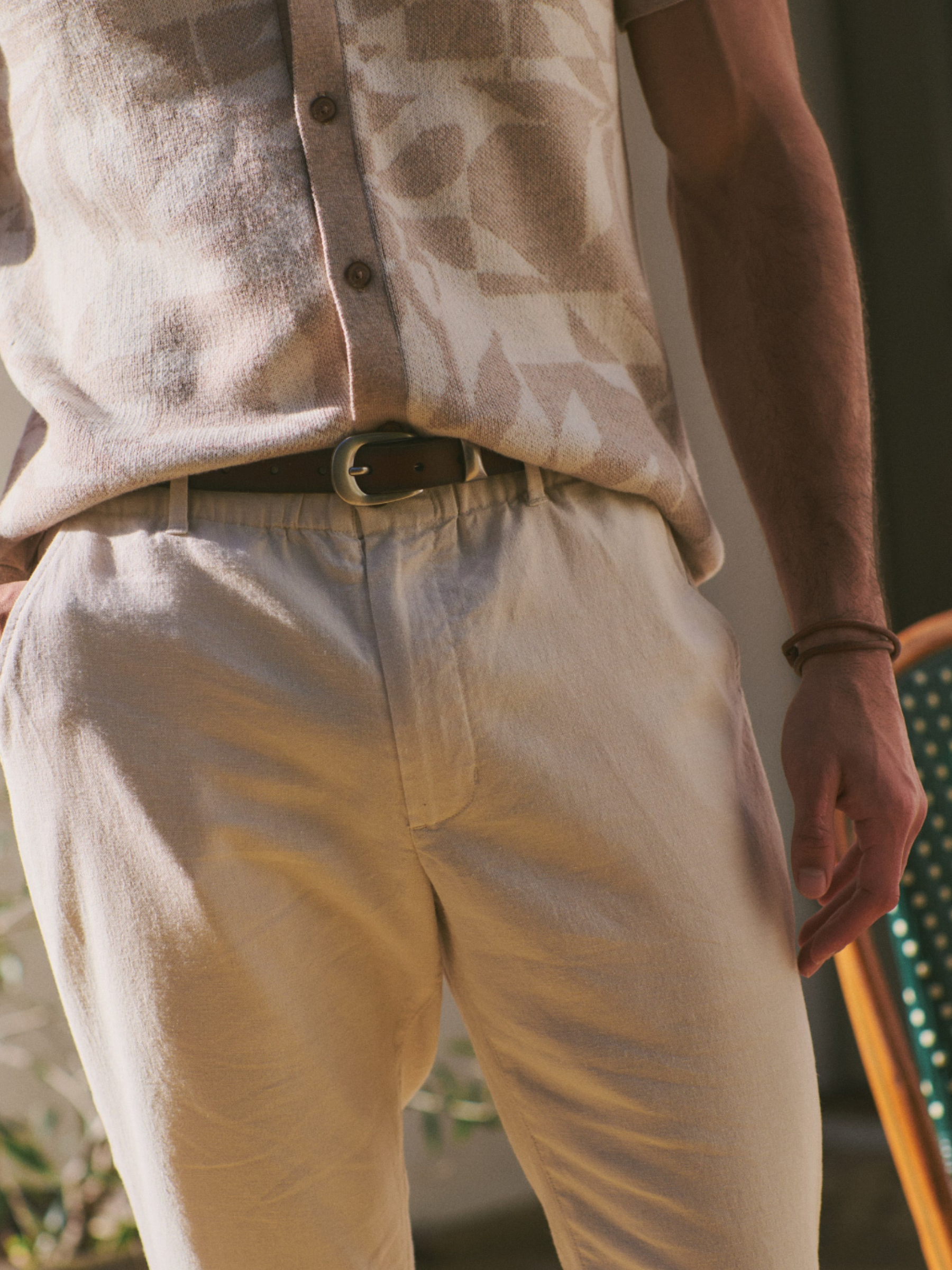Marine Layer Saturday Hemp Chino Pants Natural White Cream Men’s Summer Bottoms Hemp Suit Summer Suits for Weddings Warm Weather Vacation Matching Suit Set Athens GA Georgia Kemp Menswear Store Near Me