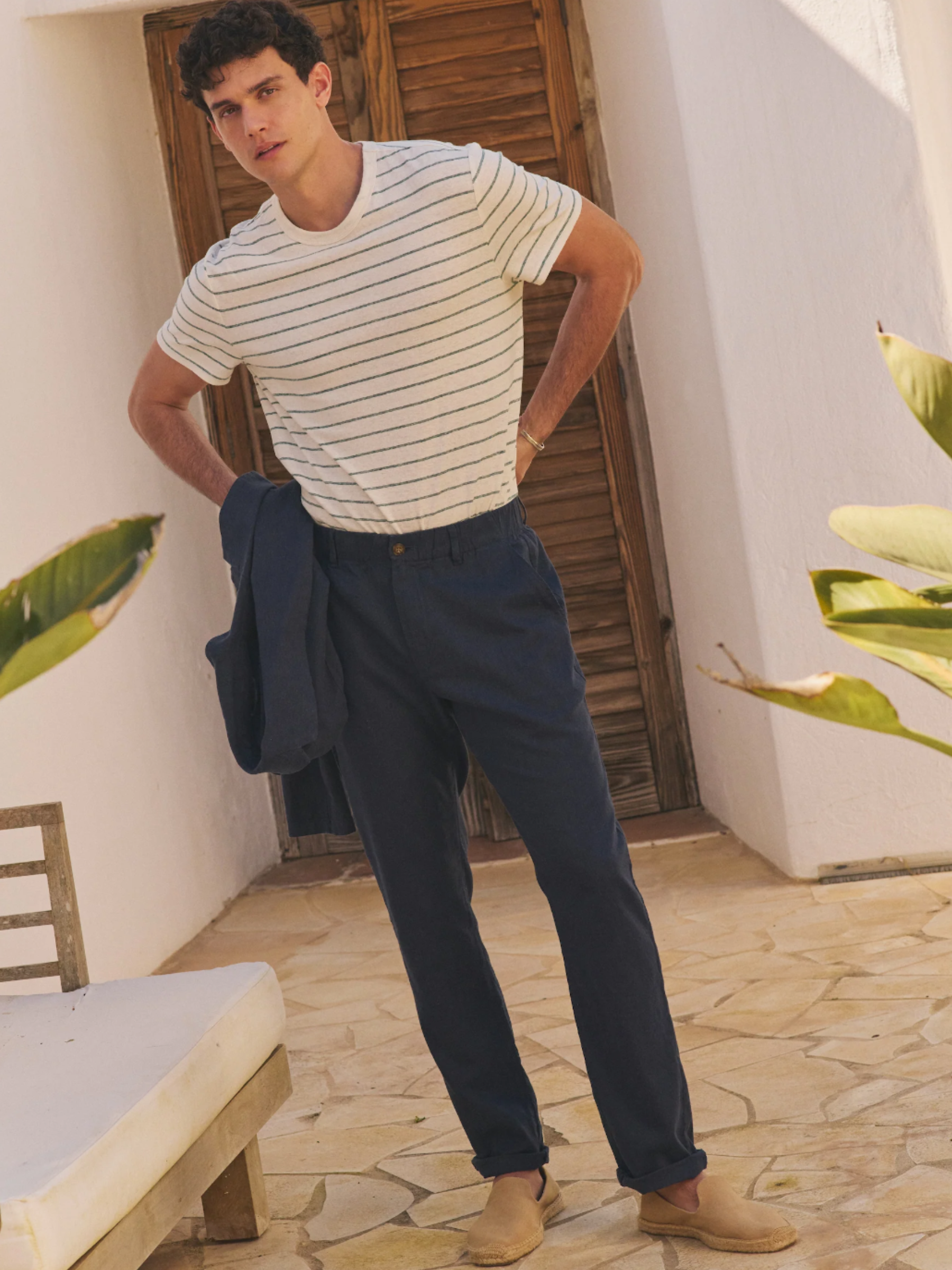 Marine Layer Hemp Chino Navy Blue Summer Suit Lightweight Wedding Outfit for Men Pants Men’s Bottoms Cotton Linen Straight Fit in Leg Athens GA Georgia Kempt Menswear Store Near Me