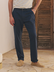 Marine Layer Hemp Chino Navy Blue Summer Suit Lightweight Wedding Outfit for Men Pants Men’s Bottoms Cotton Linen Straight Fit in Leg Athens GA Georgia Kempt Menswear Store Near Me